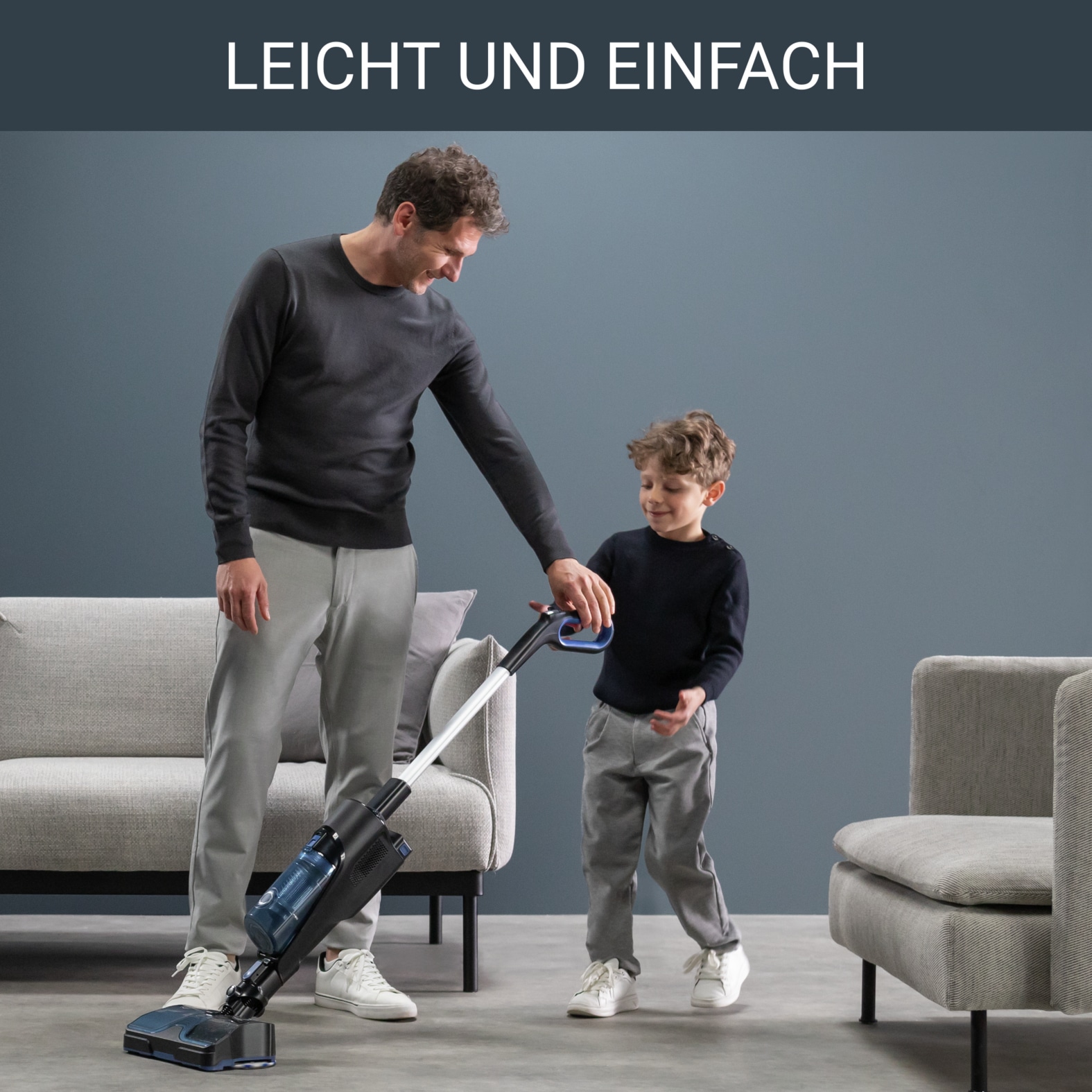 Rowenta Nass-Trocken-Akkusauger »X-Combo, 2-in-1 Staubsaugen und rotierendes Wischen gleichzeitig«, hohe Saugkraft, drei Reinigungsmodi, starker 21,6 V Akku, GZ3038