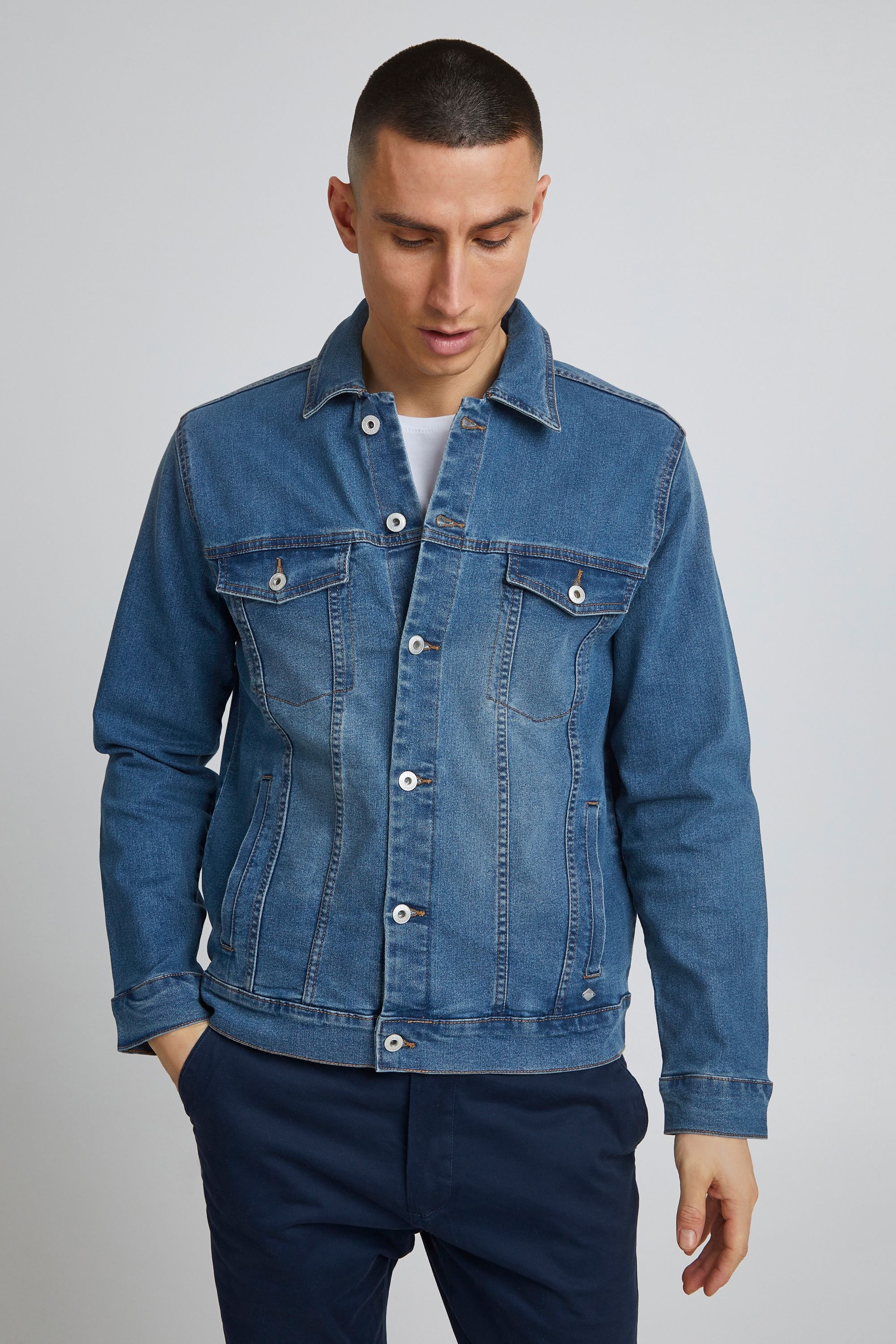 !Solid Jeansjacke »Jeansjacke SDHuxley«, ohne Kapuze