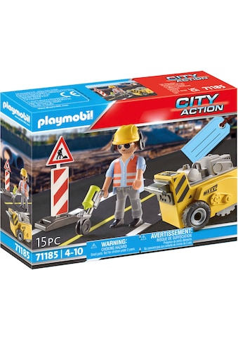 Playmobil® Konstruktions-Spielset »Bauarbeiter mit Kantenfräser (71185), City Action«,... kaufen