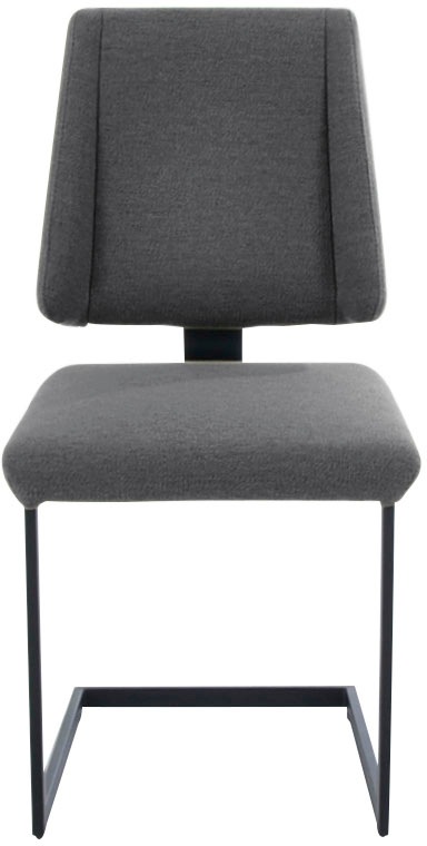 K+W Komfort & Wohnen Freischwinger »Longbeach«, 1 St., Flachgewebe Q2 2250, mit Gestell und Abstandshalter in Metall schwarz Struktur, Sitzkomfort