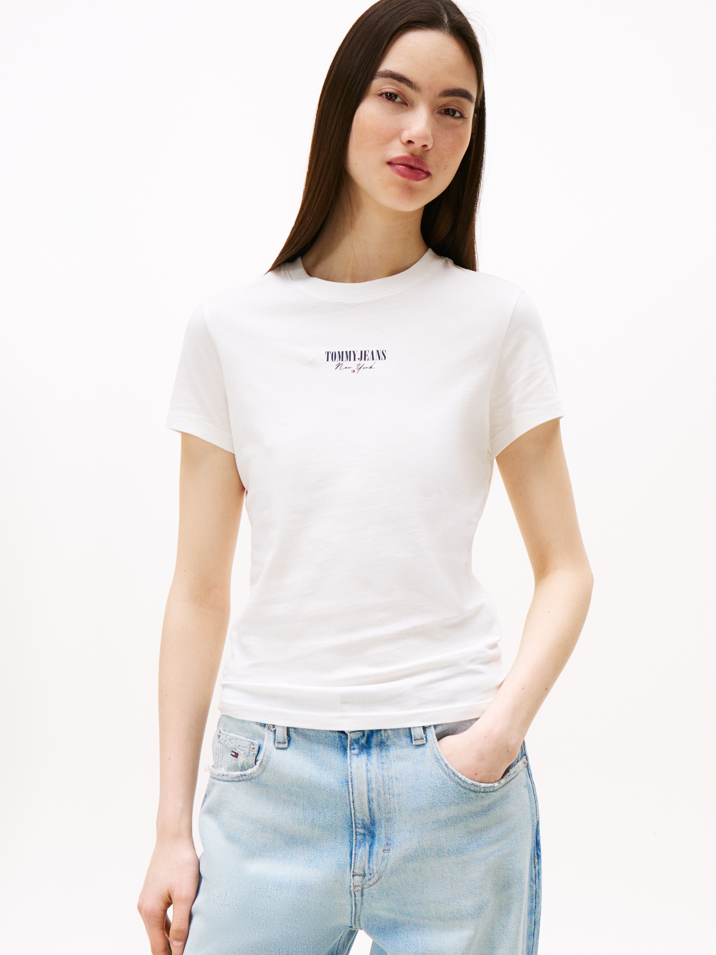 Tommy Jeans Kurzarmshirt »TJW 2PACK ESSENTIAL LOGO 2 TEE«, (Packung, 2 tlg.)