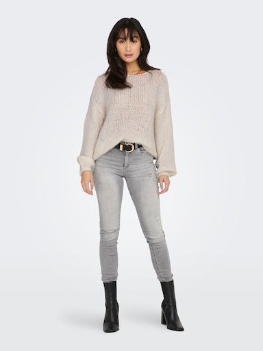 ONLY Rundhalspullover »ONLNORDIC LIFE LS O-NECK KNT NOOS«