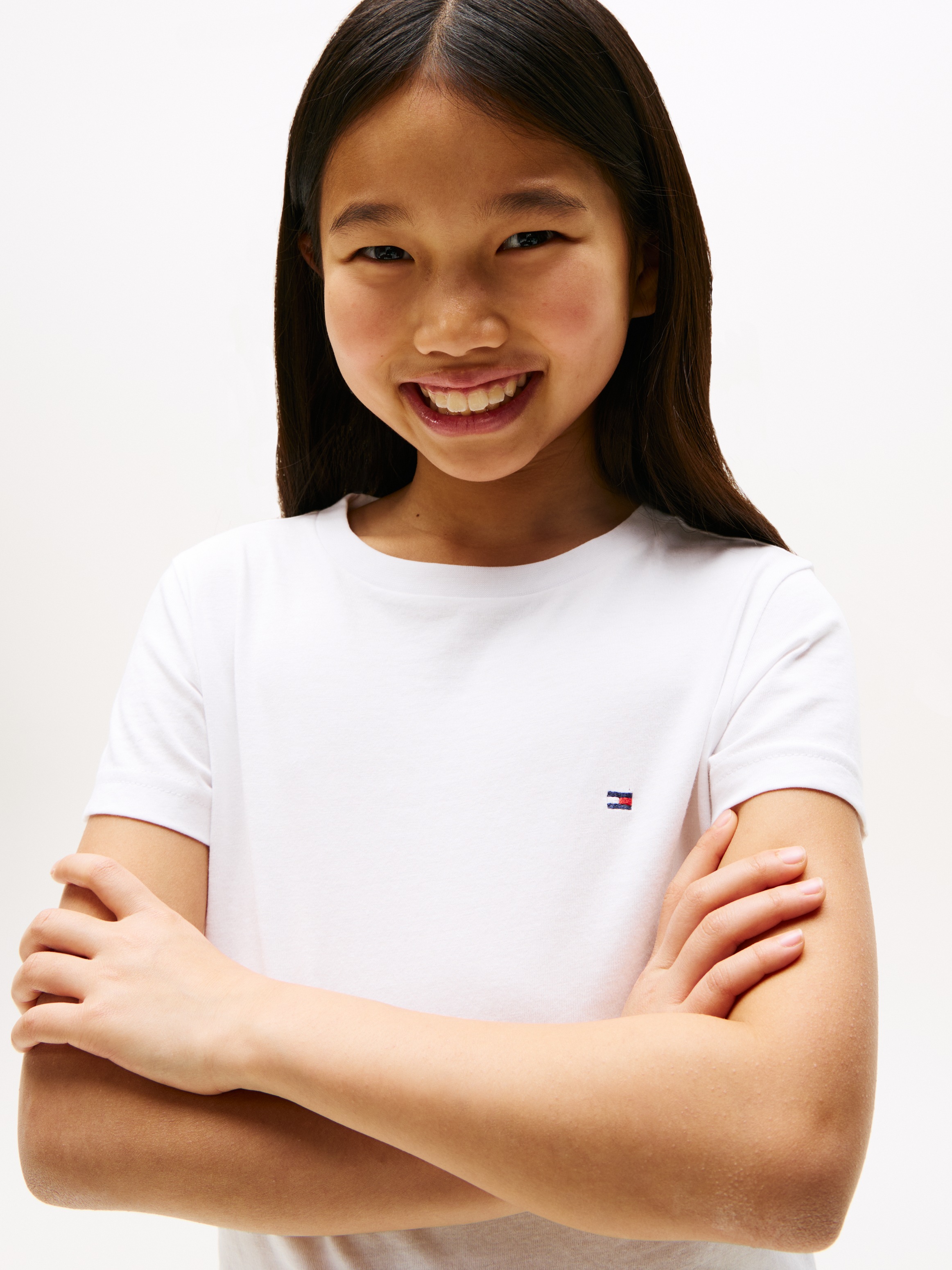 Tommy Hilfiger Underwear »2P CN TEE mit Stickerei und Rundhals im 2er-Pack« Packung, 2er-Pack, 2 Stk. unifarben, casual, regular fit, Baumwolle, Rundhals