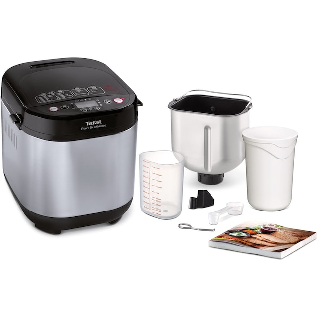 Tefal Brotbackautomat »Pain&Délices PF240E«, 20 Programme, 610 W, 3  Brotgrößen & Bräunungsgrade; Auch für Kuchen-, Pizza-, Nudelteig mit 3  Jahren XXL Garantie