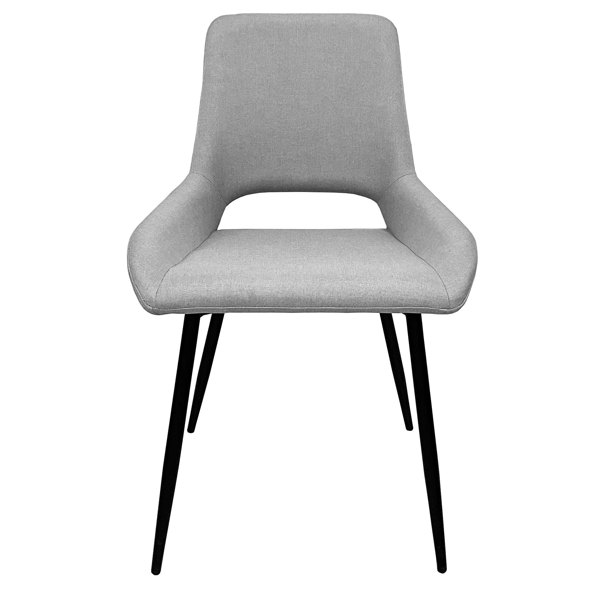 OTTO home Esszimmerstuhl »Derrek« (Set) 2 Stk.pflegeleichter Webstoff, schwarze Metallbeine, Sitzbreite 40 cm