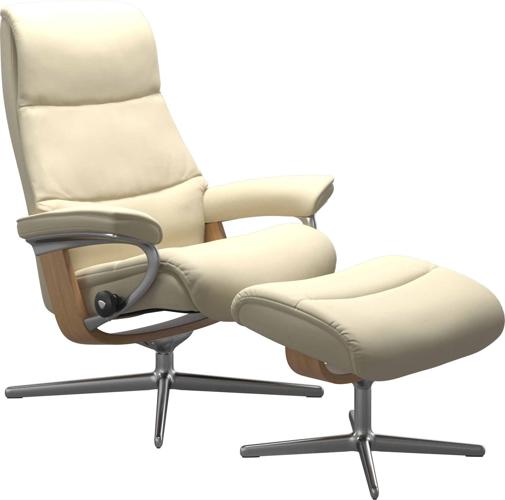 Stressless® Relaxsessel »View«, mit Cross Base, Größe S, M & L, Holzakzent Eiche