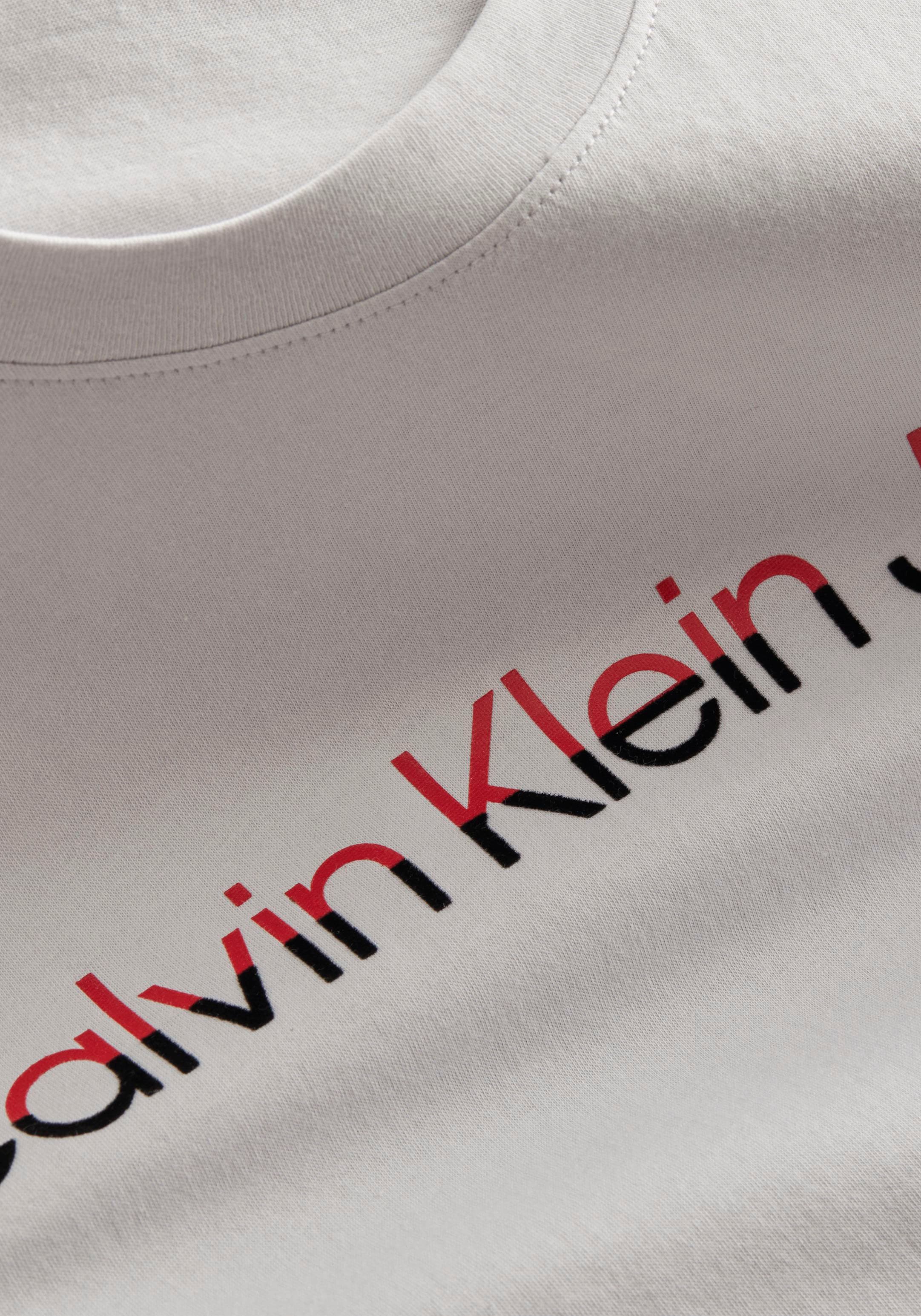 Calvin Klein Jeans T-Shirt »Shirt MIXED INSTITUTIONA«, mit Calvin Klein  Logoschriftzug bei ♕ | T-Shirts