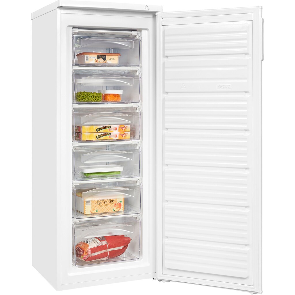 exquisit Gefrierschrank »GS235-H-040E«, 142,5 cm hoch, 55 cm breit