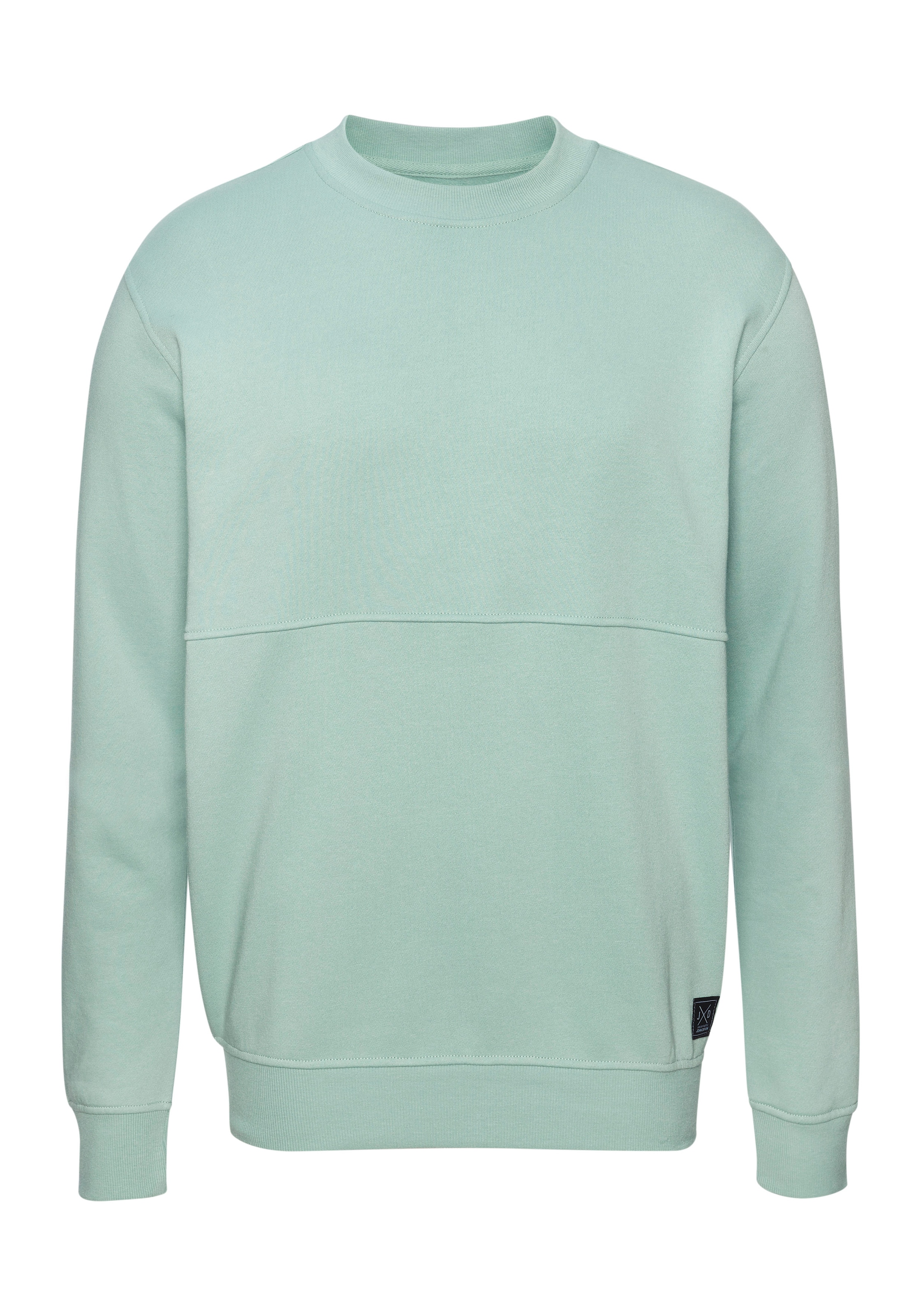 John Devin Sweatshirt »- Pullover mit modischen Teilungsnähten«, Langarm, Sweatshirt mit Rundhals, Baumwollmischung
