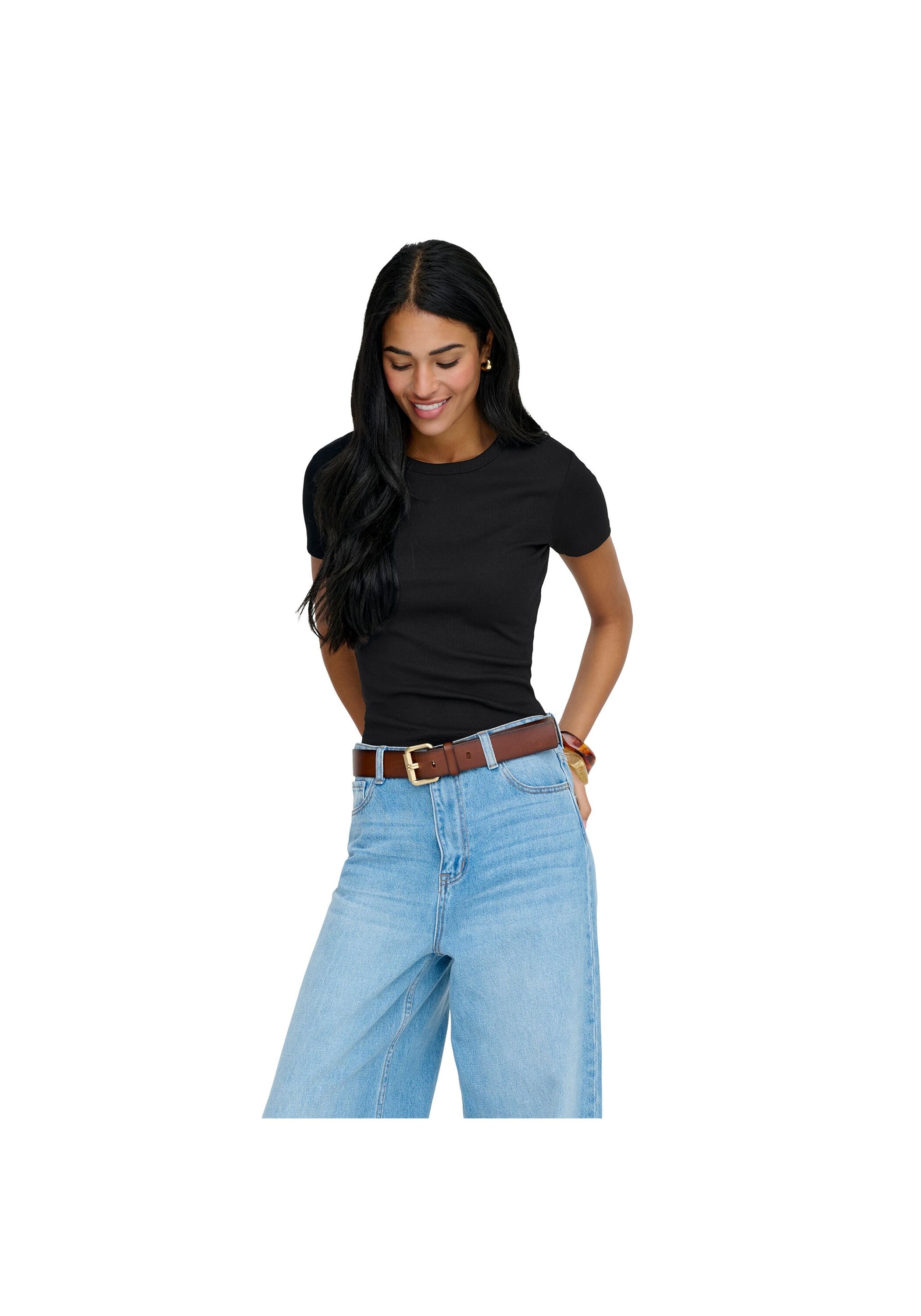 ONLY T-Shirt »T-Shirt ONLVAL O-NECK TOP 2er Pack« 2