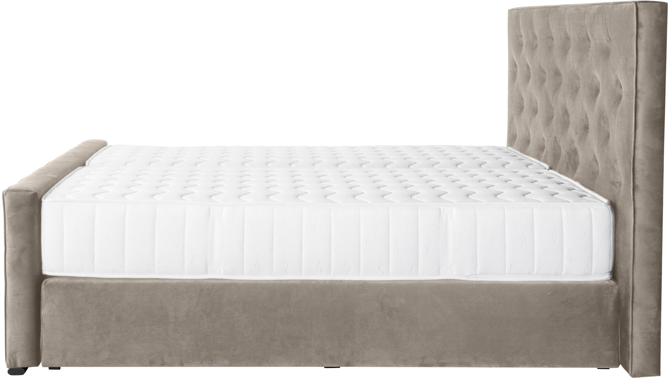COLLECTION AB Boxspringbett »Florence inkl. Kingsize (28 cm) Matratze (H3) mit integriertem Topper«, inkl. Bettkasten, erhältlich in der Breite 180 cm