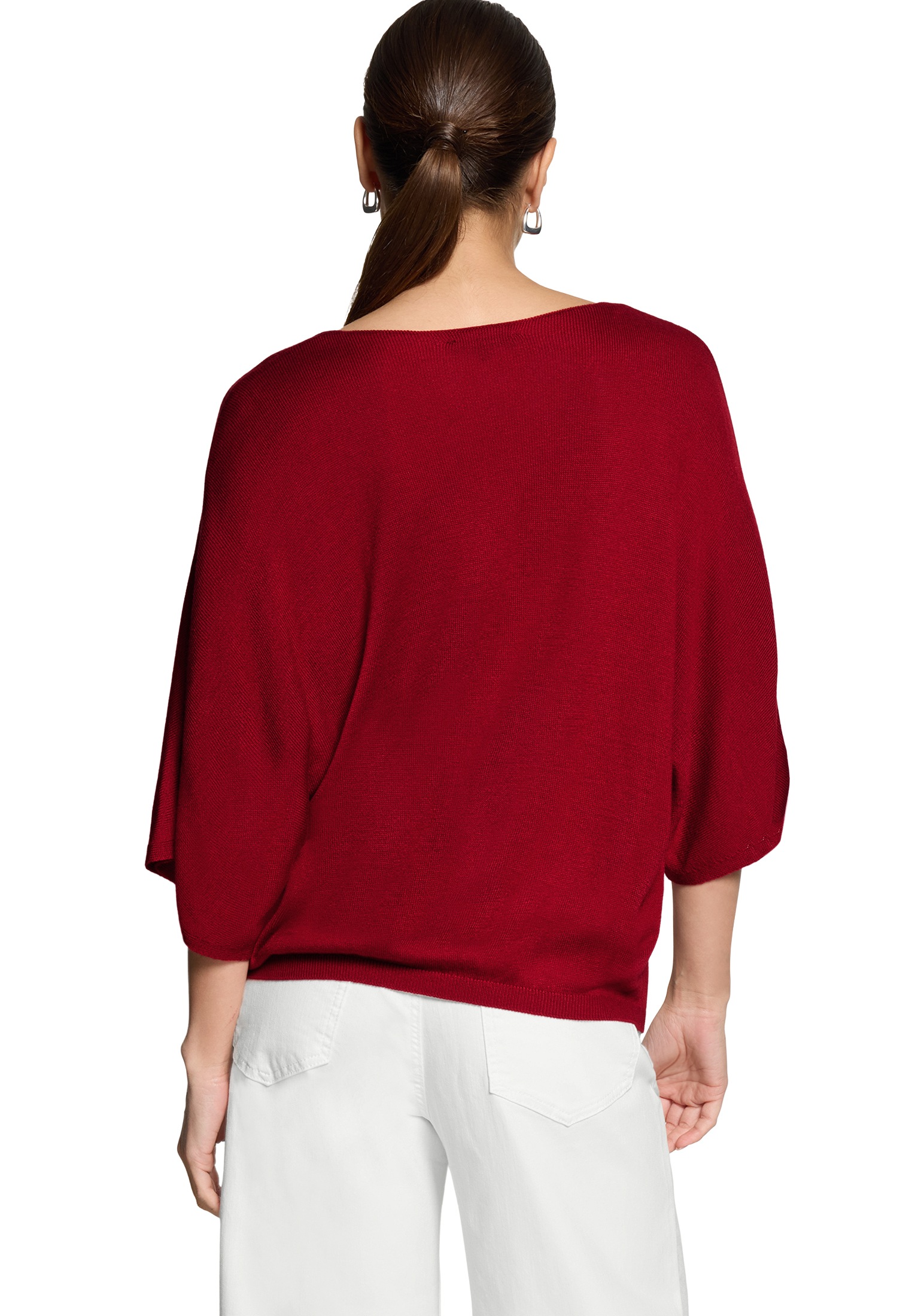Zero Rundhalspullover »Feinstrickpullover kurzarm«