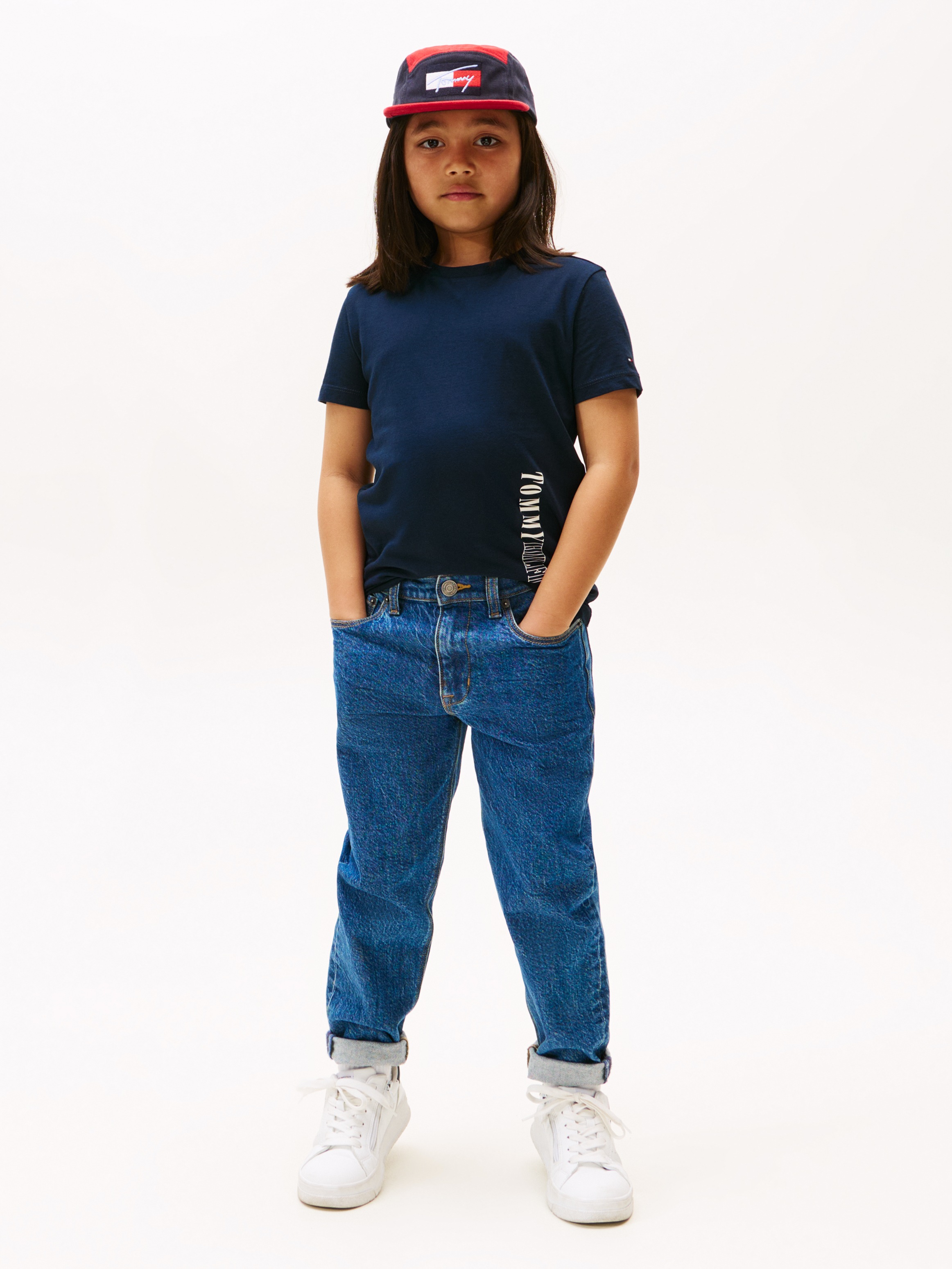 Tommy Hilfiger T-Shirt »TOMMY HILFIGER GRAPHIC T-SHIRT« für Kinder bis 16 Jahre, Tommy Hilfiger Schriftzug