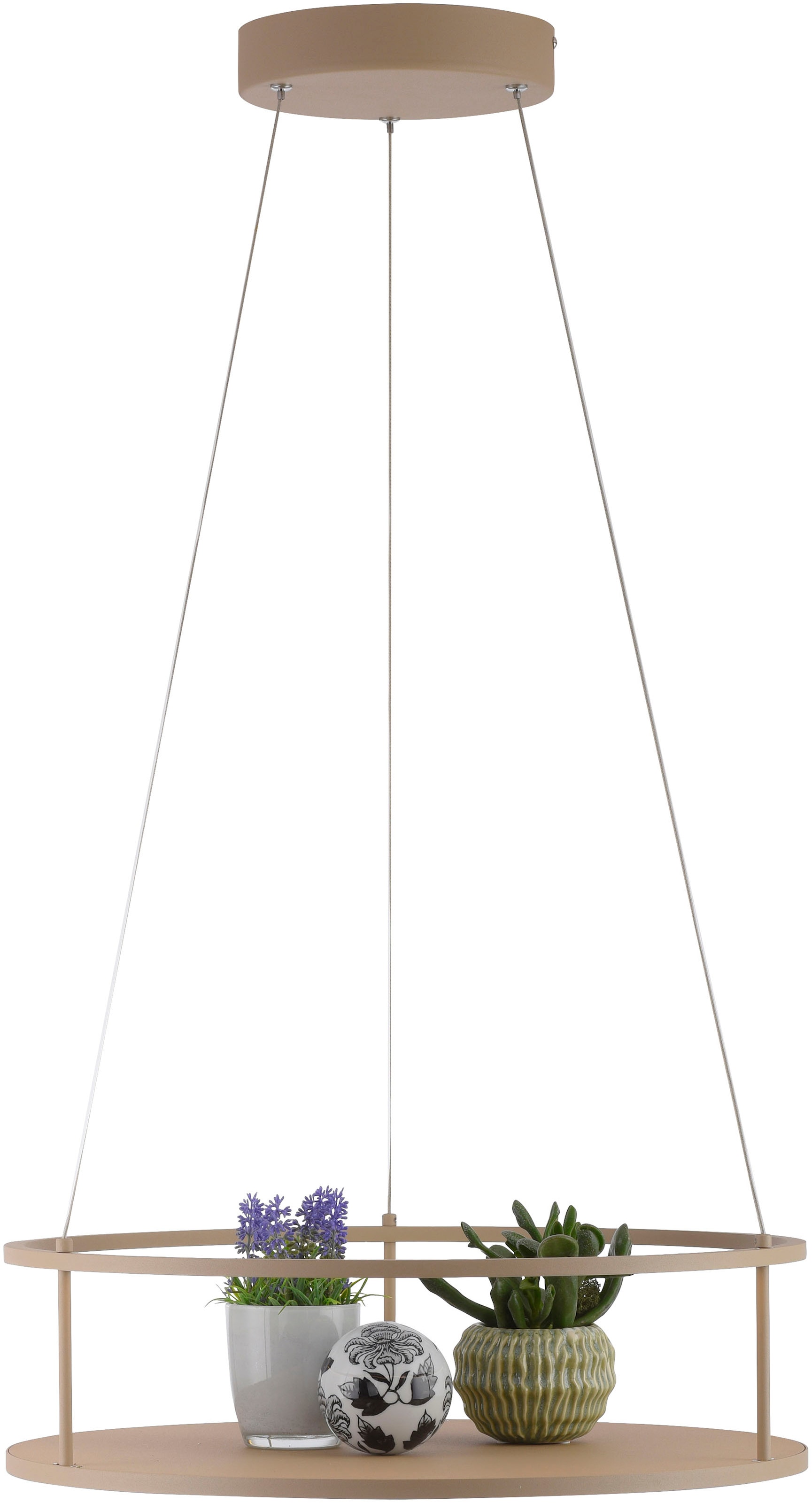 Paul Neuhaus LED Pendelleuchte »CONTURA« LED-Board 1 Stk. Warmweiß Touchdimmer, separat schaltbar, Memoryfunktion, Deko-Ablagefläche