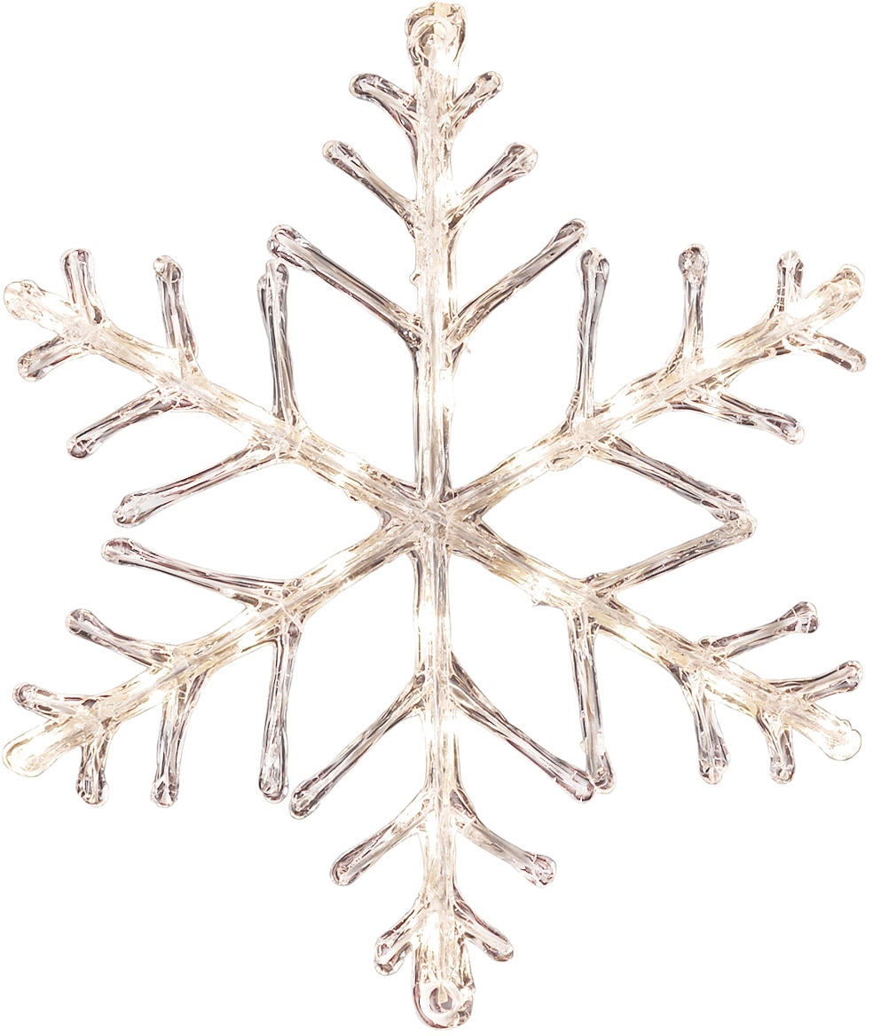 KONSTSMIDE LED Schneeflocke, weiße 3 24 Dioden Weihnachtsdeko Garantie Jahren flammig-flammig, LED Acryl aussen«, mit | warm XXL Stern 24 kaufen »Weihnachtsstern, online
