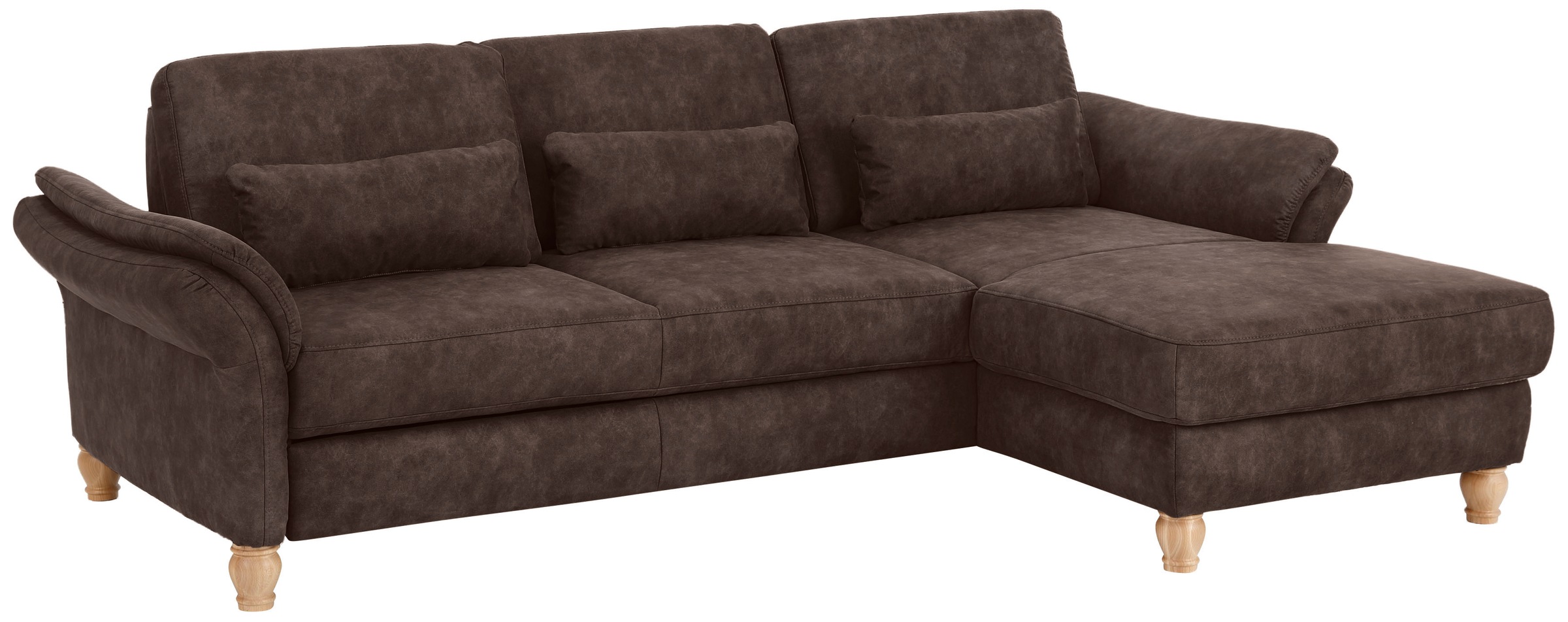 Home affaire Ecksofa »Palace L-Form«, incl. Sitztiefenverstellung, wahlweise mit Bettfunktion und Stauraum