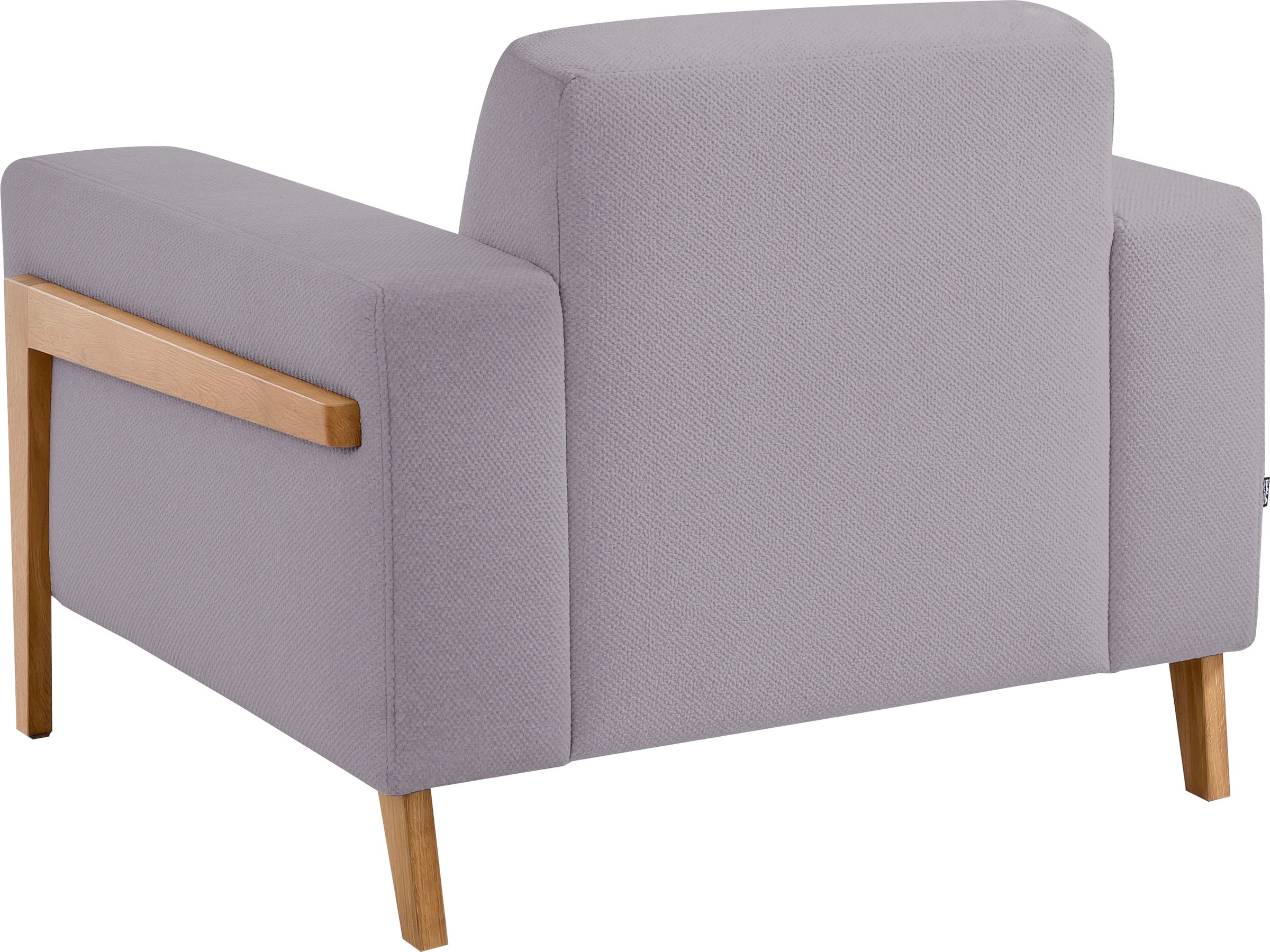exxpo - sofa fashion Sessel »Starr, Loungesessel«, im Scandinavian Design, mit Massive Holzfüße, frei im Raum stellbar