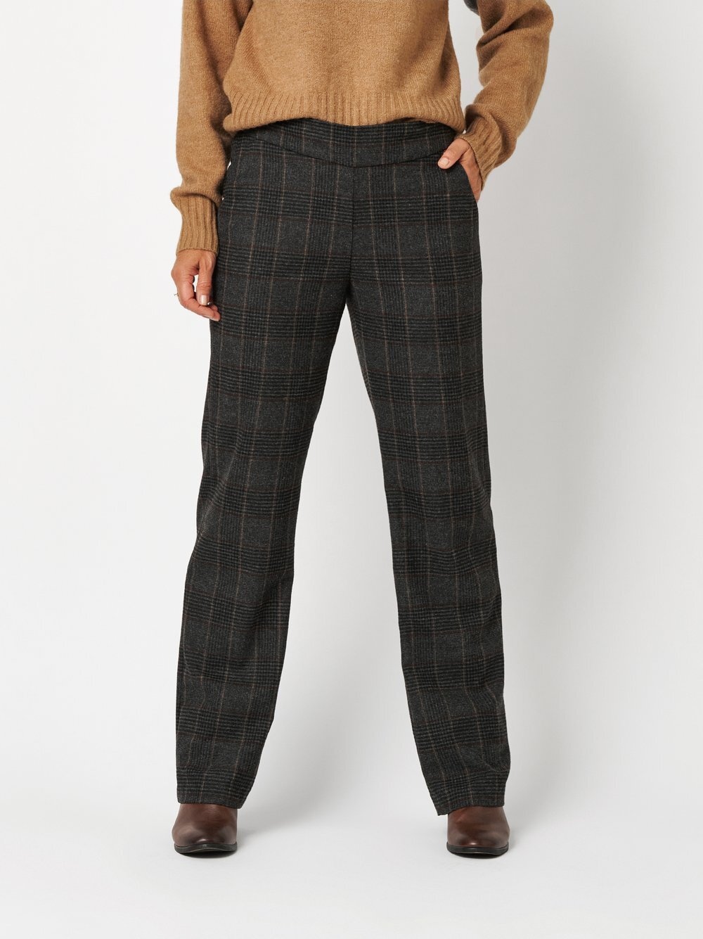 Relaxed Palazzohose »Scarlet Wide«  mit Karomuster