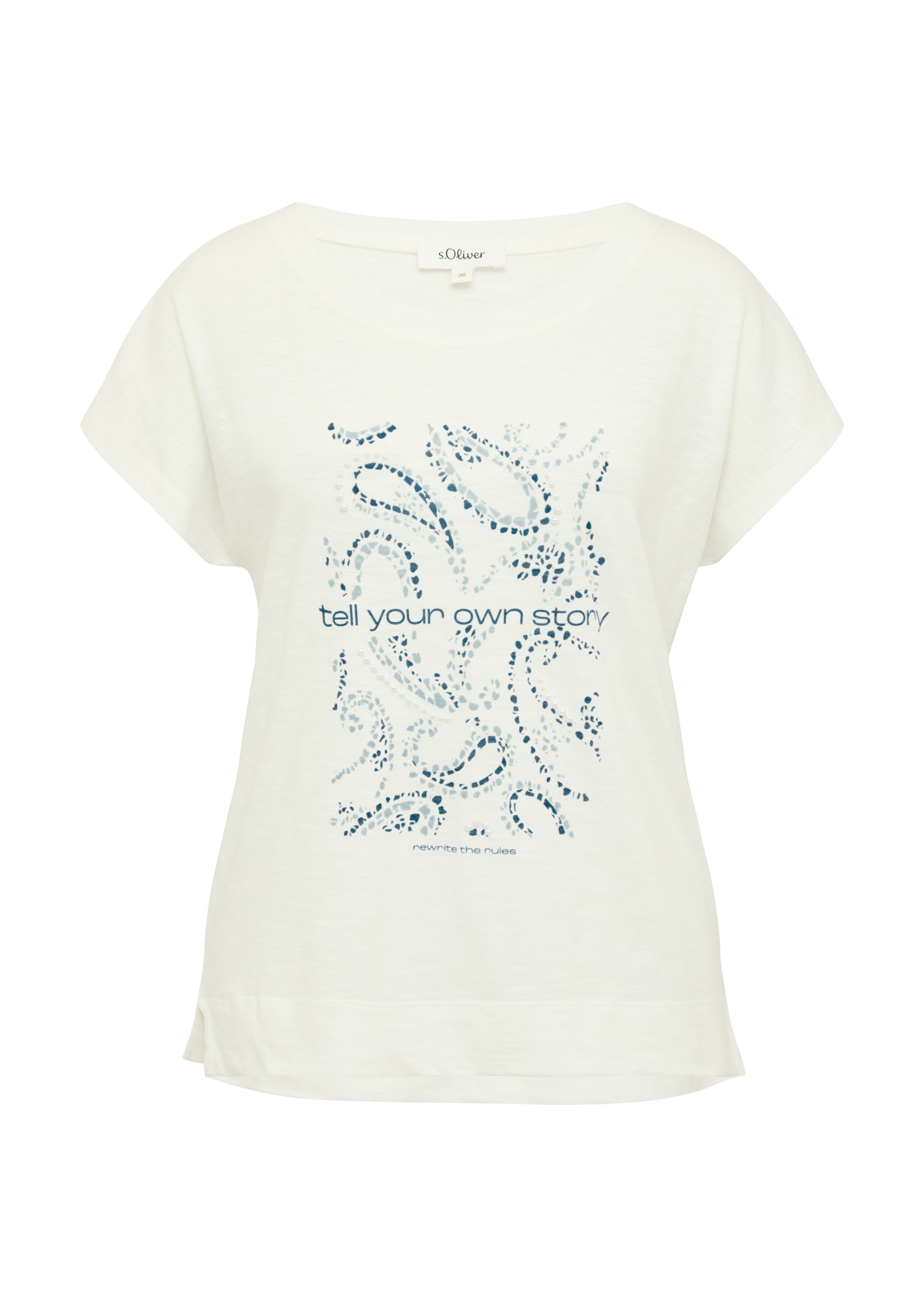 s.Oliver T-Shirt, mit Artwork Print