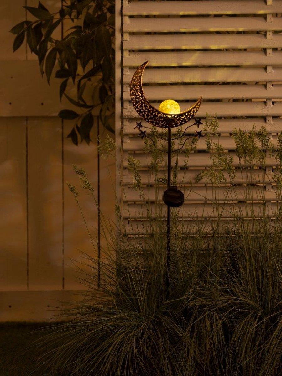 LUXFORM Gartenleuchte »Solar-Erdspieß-Gartenlampe - Mandala - 2 Stück«, Leuchtmittel LED-Modul | LED fest integriert, Dekoratives Gartenornament