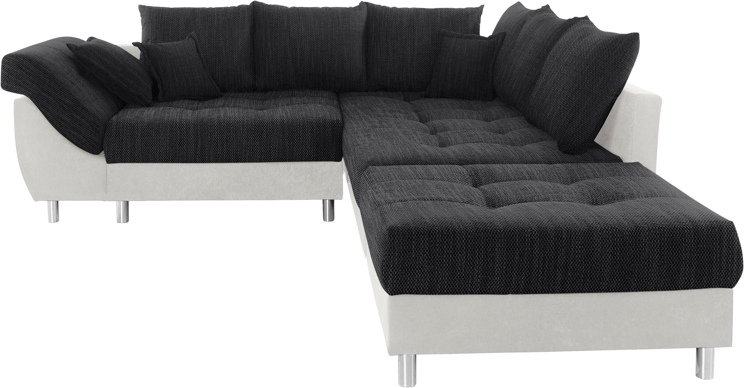 COLLECTION AB Ecksofa »(Spar-Set) Innsbruck L-Form und Hocker«, (Spar-Set), Ecksofa und Hocker, Recamiere links oder rechts montierbar