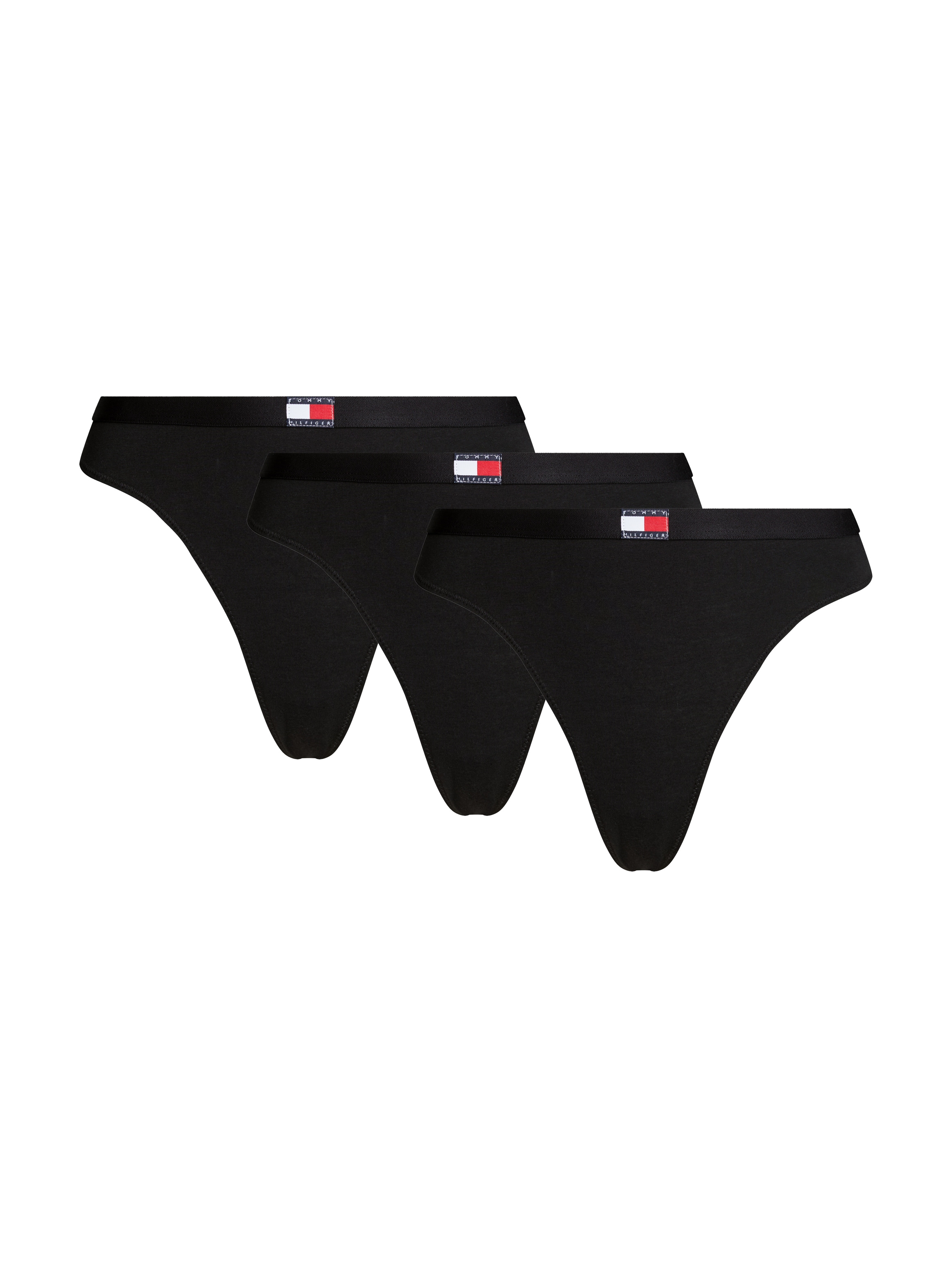 String »3 PACK FLAG THONG (EXT. SIZE)«, (Packung, 3 St., 3er), mit Logo-Stretchbund