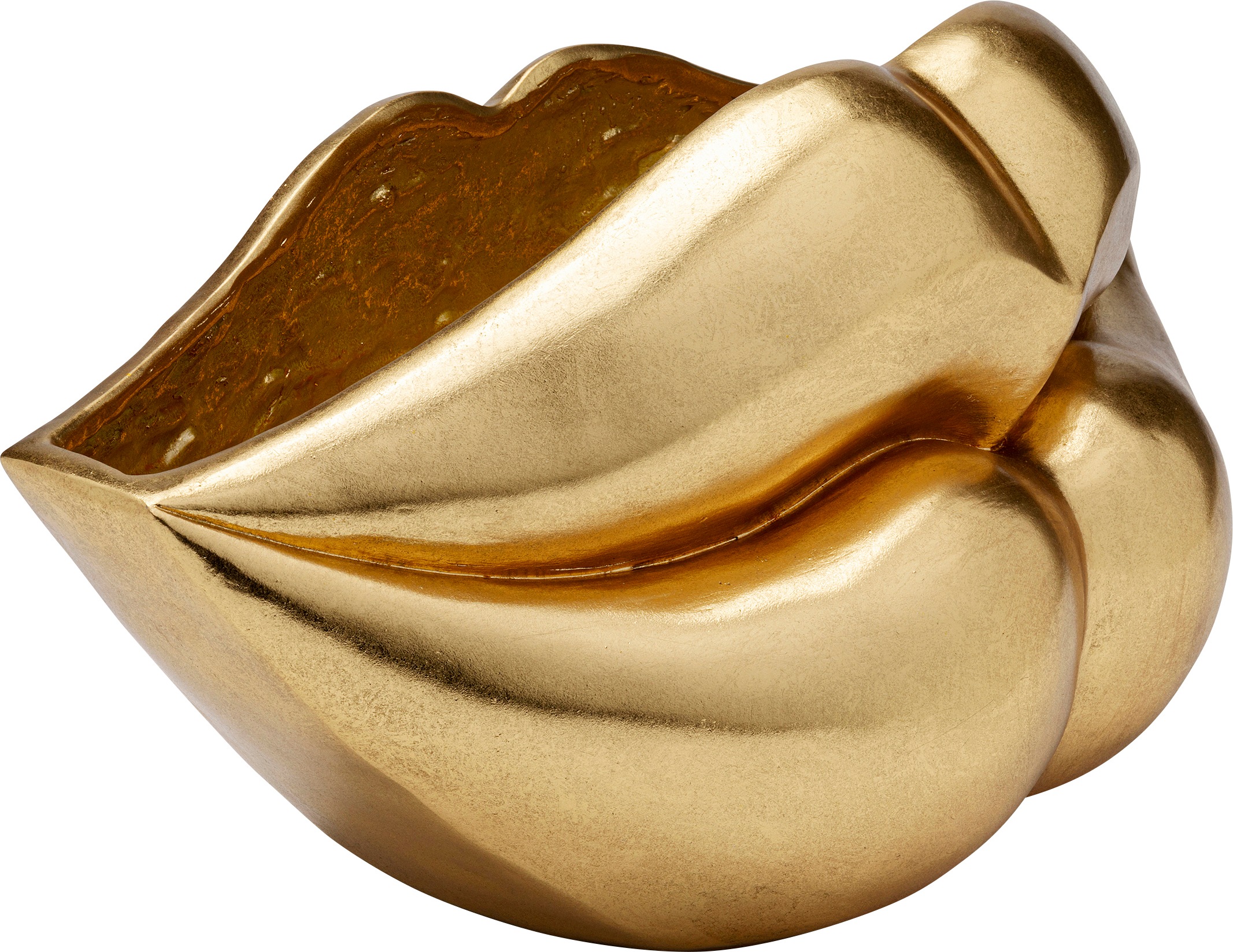 Kare Design Dekovase »Lips Gold 30cm«