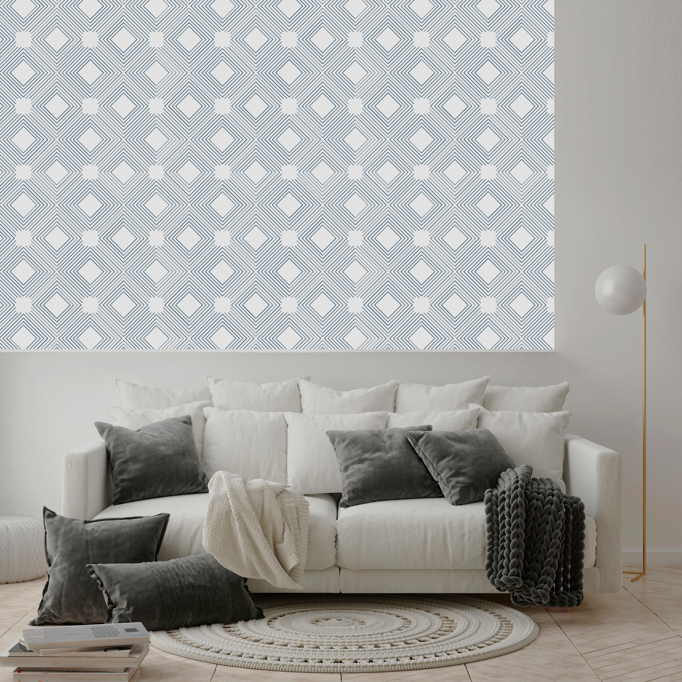 queence Vinyltapete »Abby«, Farbverlauf-bedruckt-abstrakt, 90x250cm, selbstklebend, kinderleichte Anbringung, Sticker
