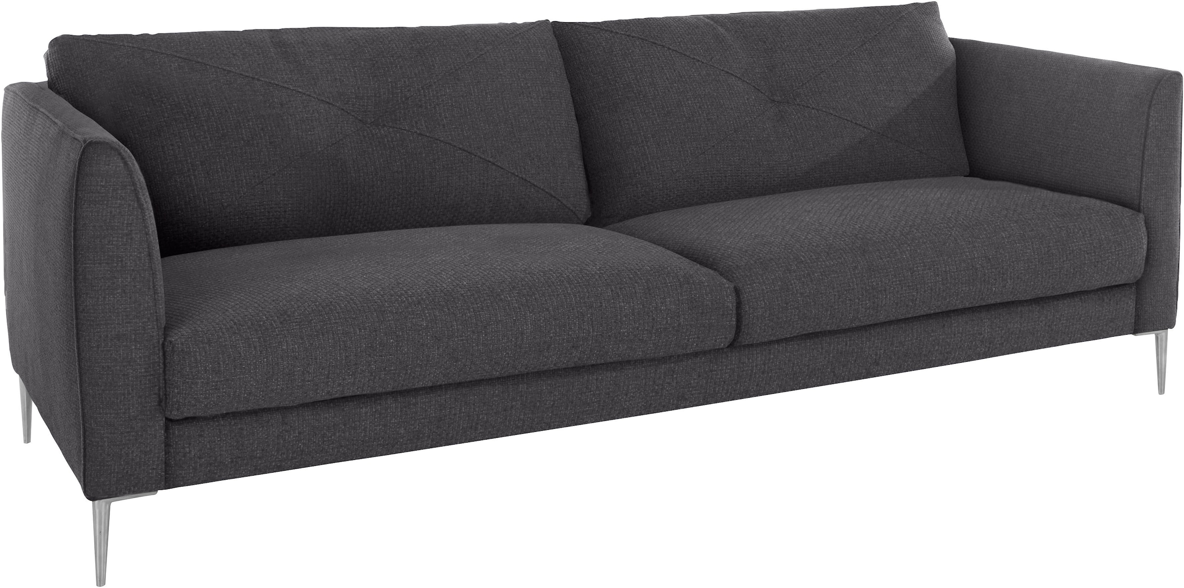 Guido Maria Kretschmer Home&Living 2,5-Sitzer »Chilltime, elegant und bequem, Komfortsitzhöhe 46cm, Breite 237cm«, mit eleganter Kreuznaht in den Rückenkissen, Breite 237 cm