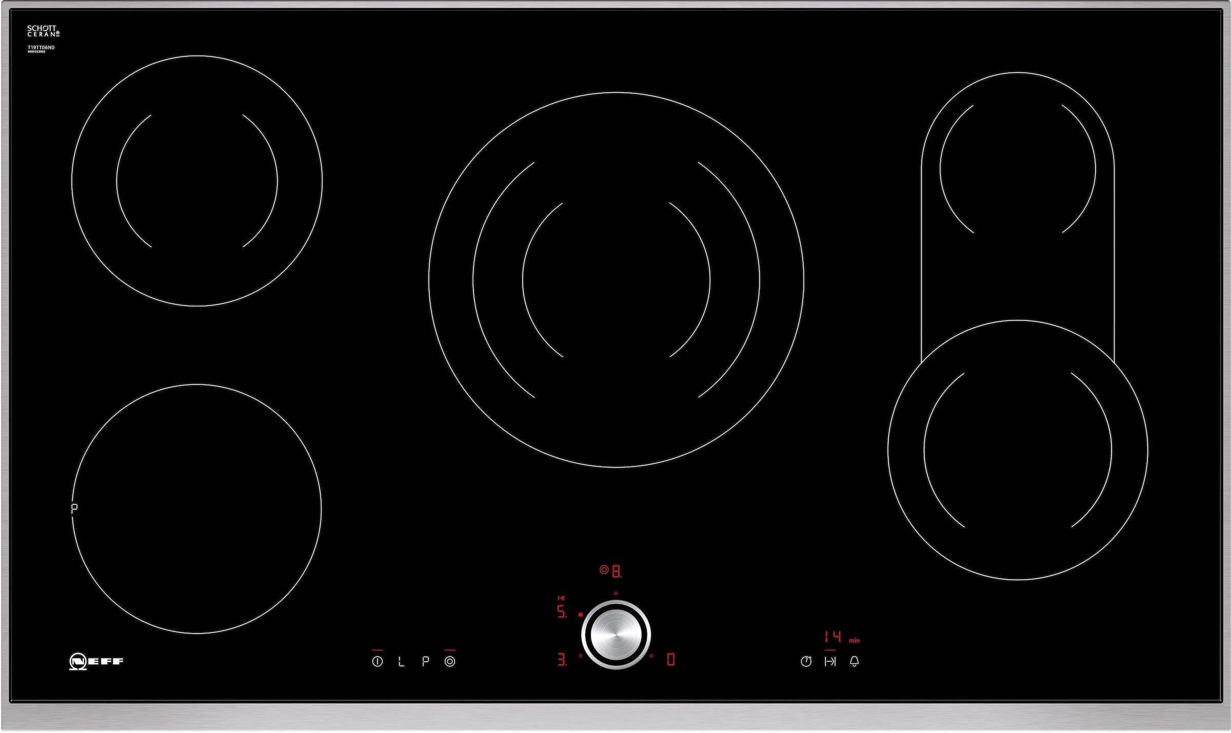 NEFF Elektro-Kochfeld von SCHOTT CERAN® »T18BT16N0«, mit intuitiver Twist Pad® Bedienung