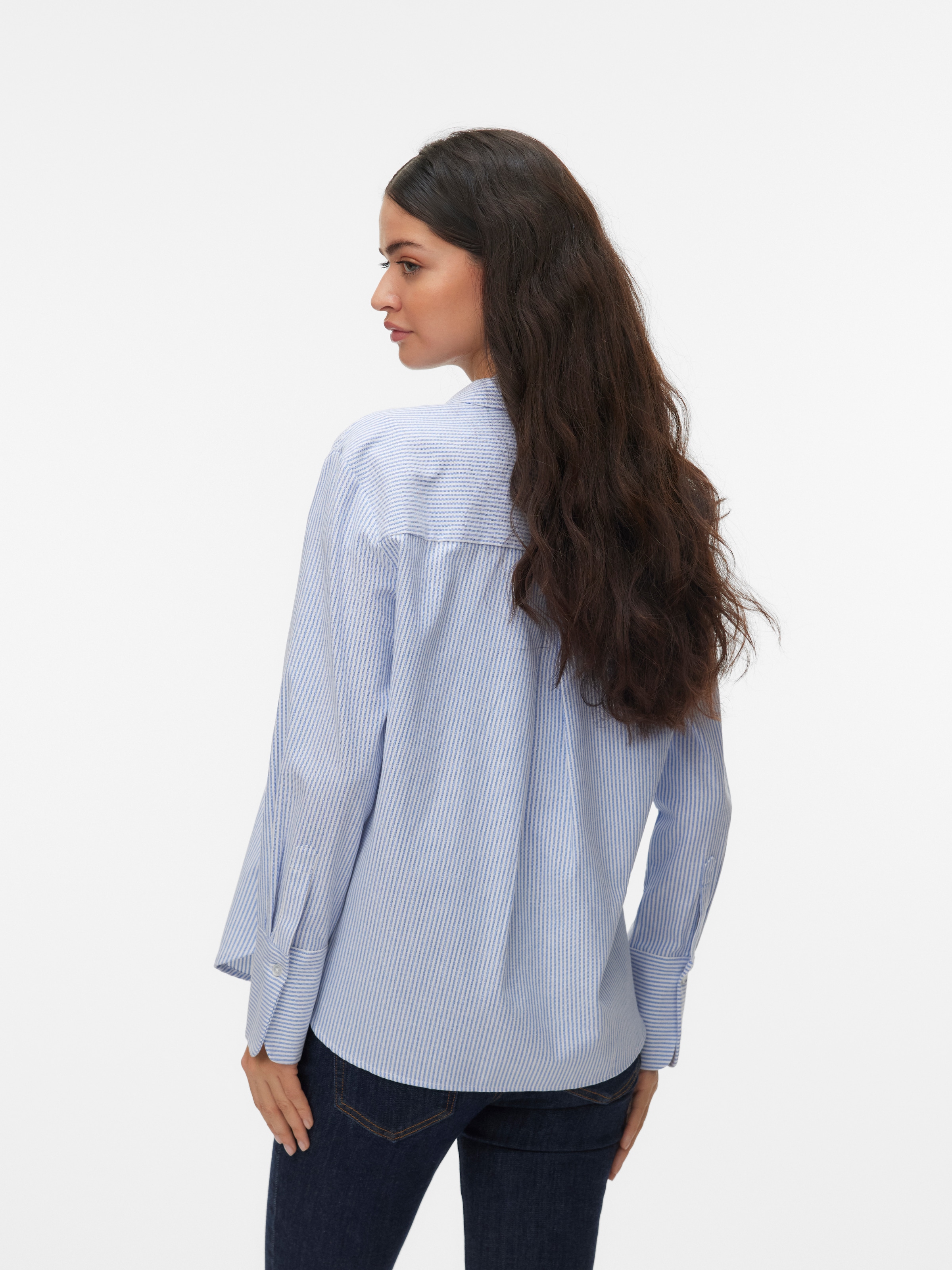 Vero Moda Hemdbluse »VMINGE L/S SHIRT WVN BTQ« mit Brusttasche