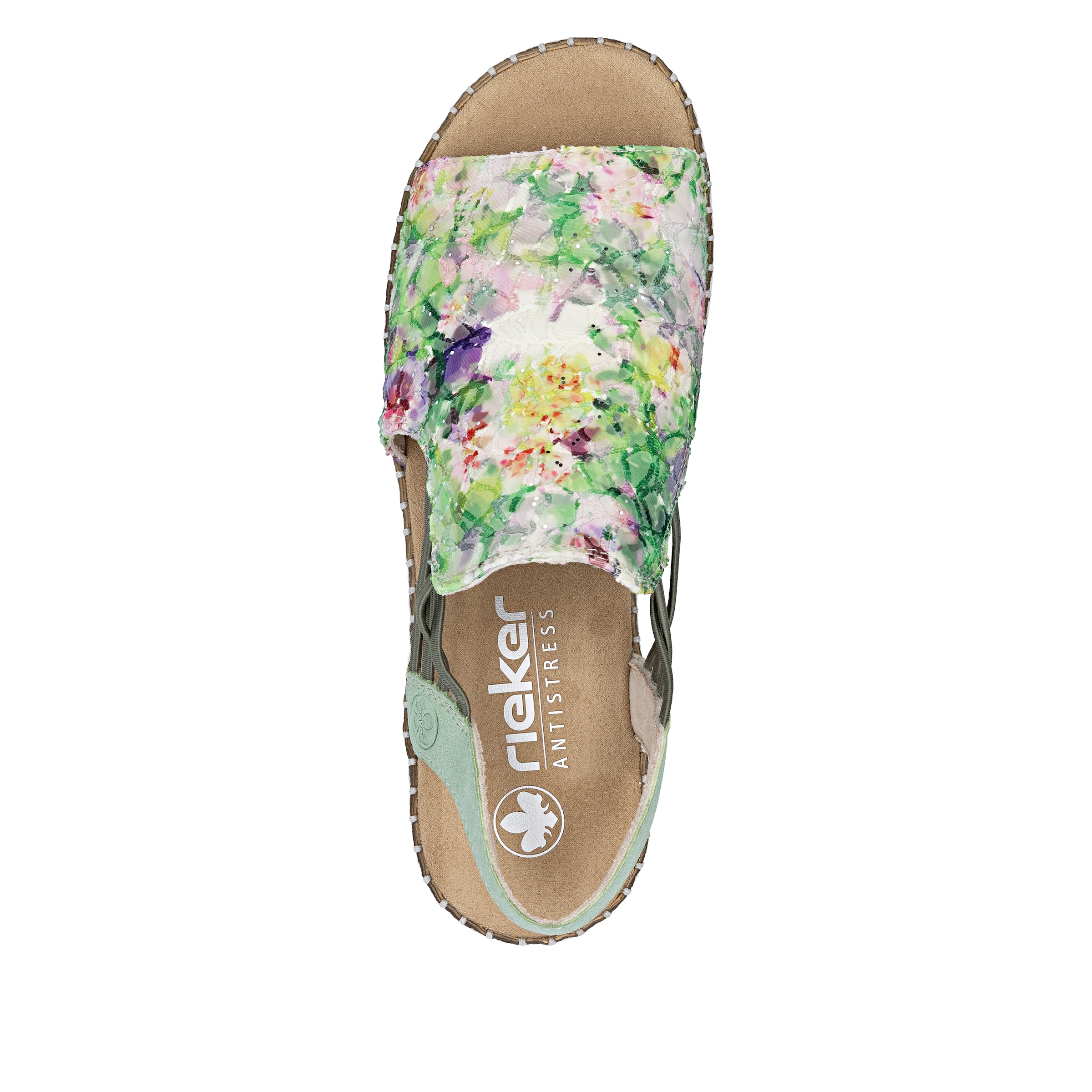 Rieker Sandale  Sommerschuh, Sandalette, Keilabsatz, in modischer Optik