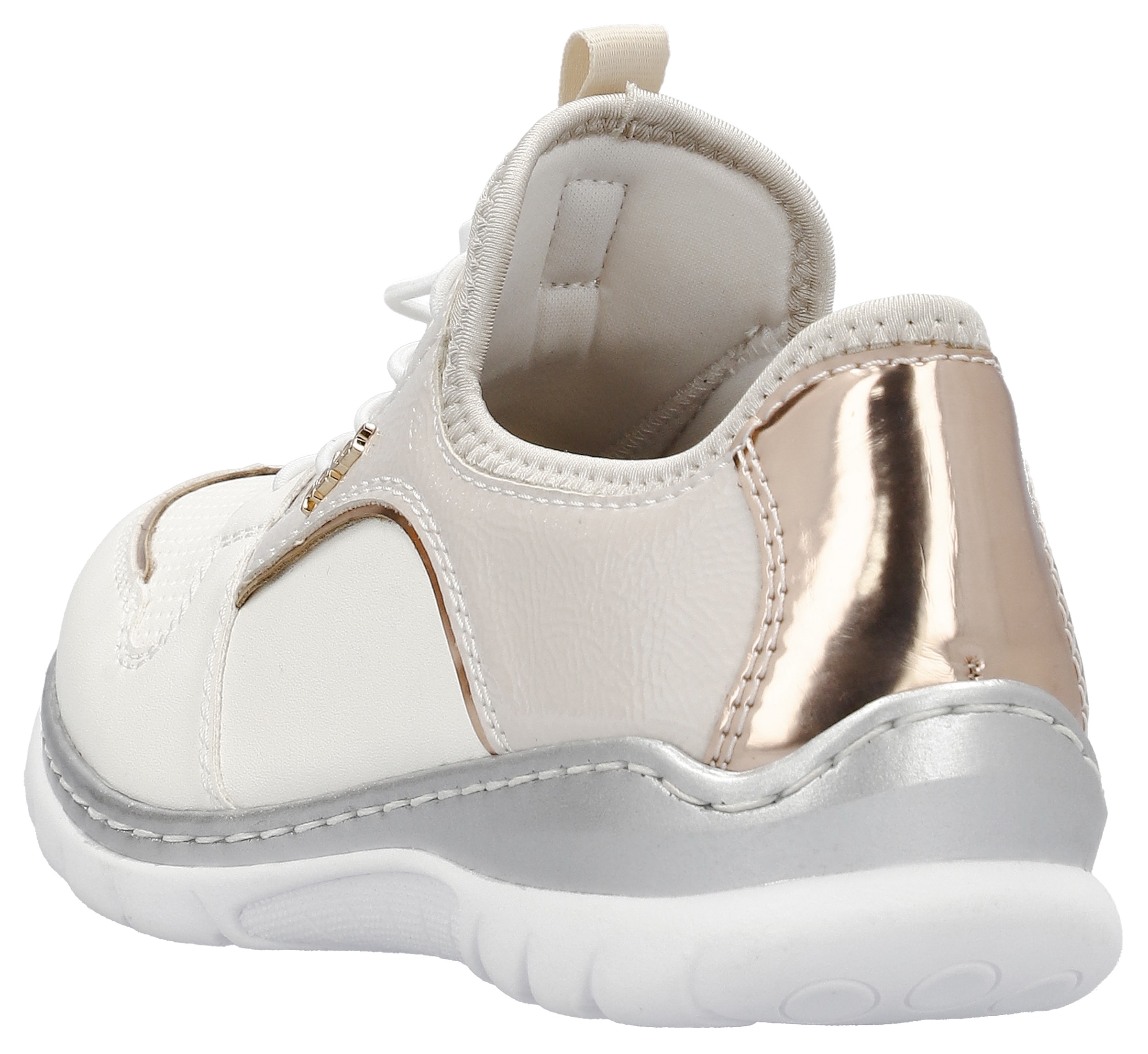 Rieker Slip-On Sneaker, Slipper, Schlupfschuh, Freizeitschuh mit Gummizug und Elastikeinstieg