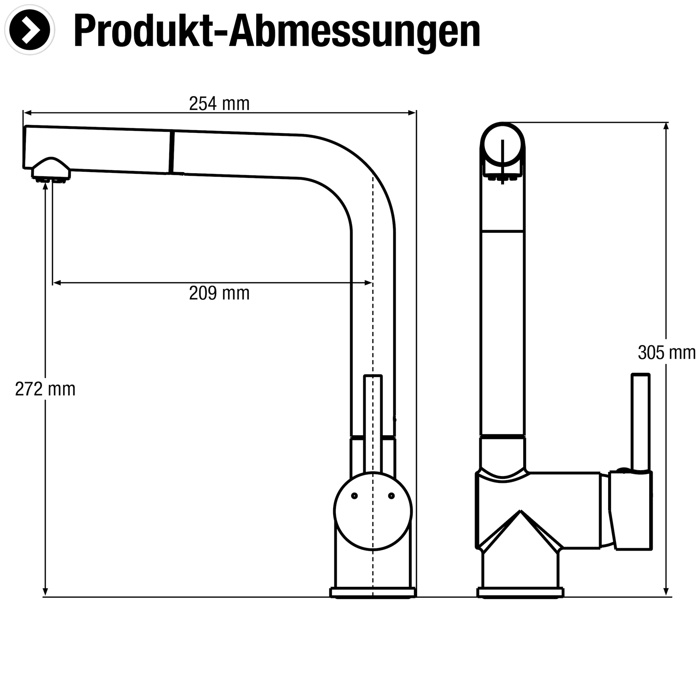 CORNAT Spültischarmatur »Livenne« ND, Messing, Edelstahllook