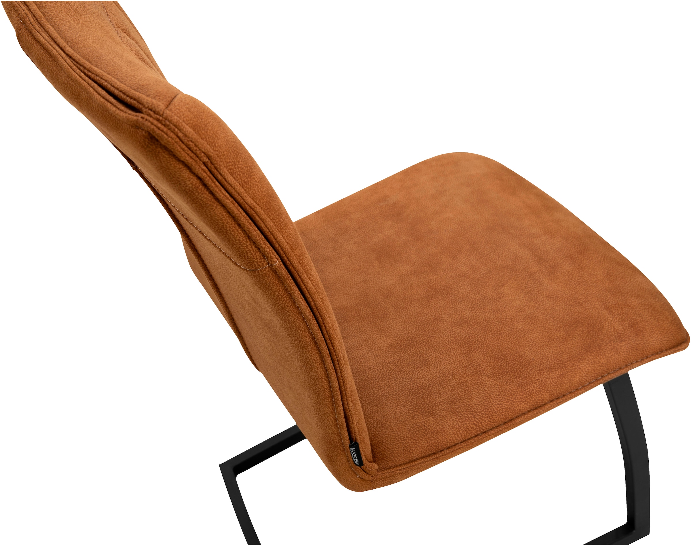 OMG Design Freischwinger »Amara«, (Set), 2 St., Stoff, Esszimmerstuhl, Küchenstuhl, pflegeleichter Bezug