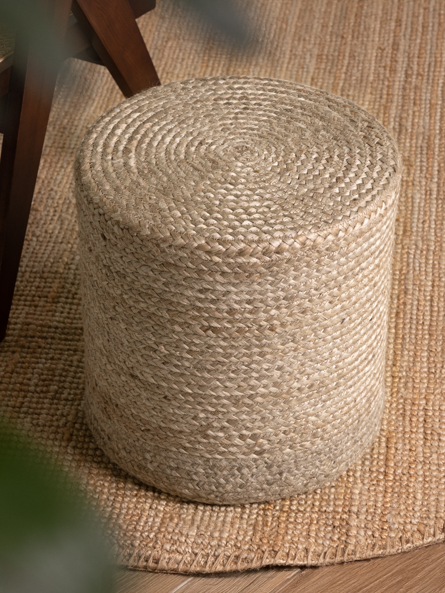 HANSE Home Pouf »Jutta, Jute«, (1 St.), Jute, Natur, Wohnzimmer, Esszimmer, Schlafzimmer, Flur, Modern, Boho