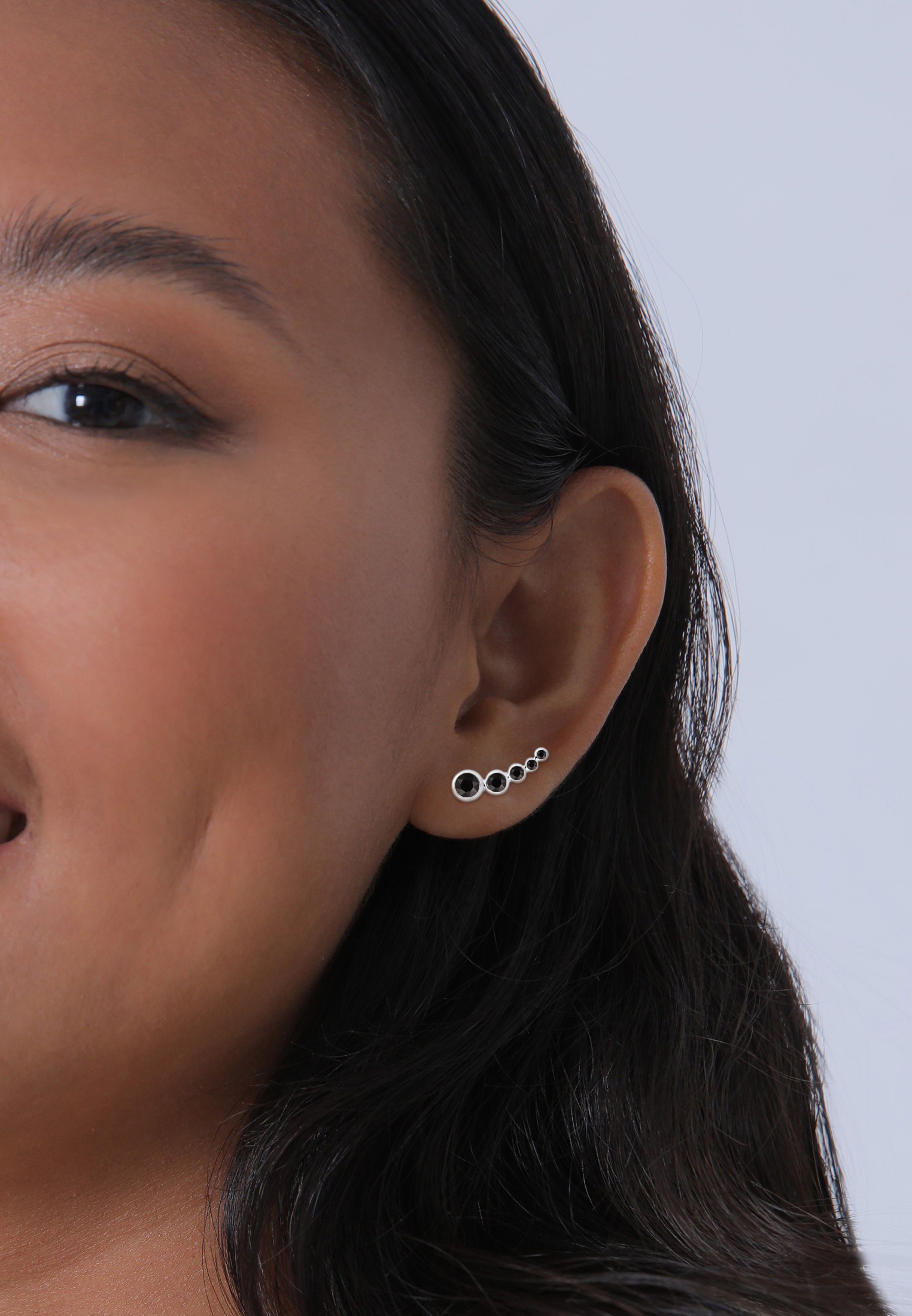 Elli Paar Ohrstecker »Ohrringe Ohrklemme Earclimber, mit Kristallen von Swarovski®«