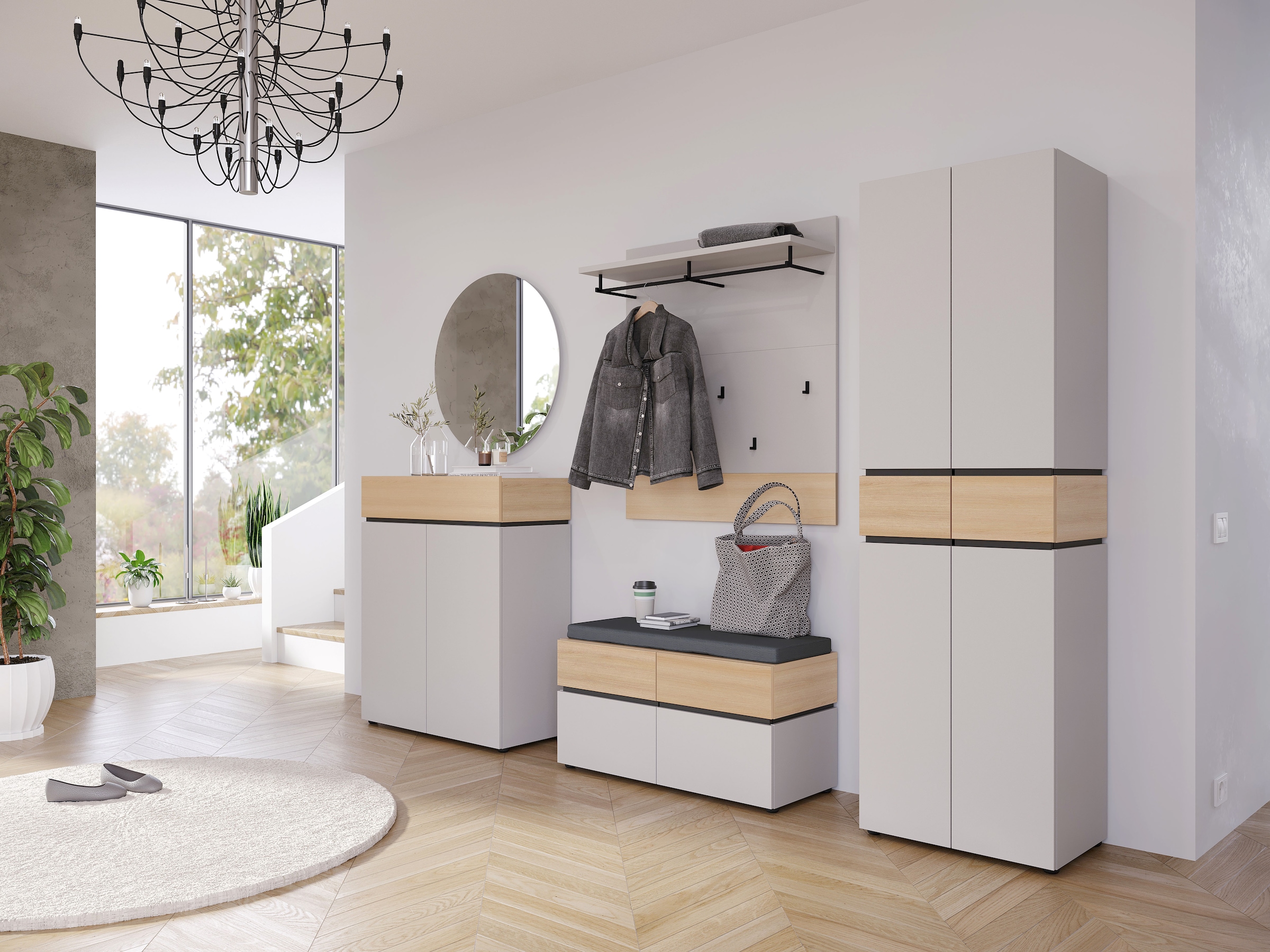 GERMANIA Garderobenschrank »Arluno« 1 Stk. tlg. Mit Push-to-open Technik