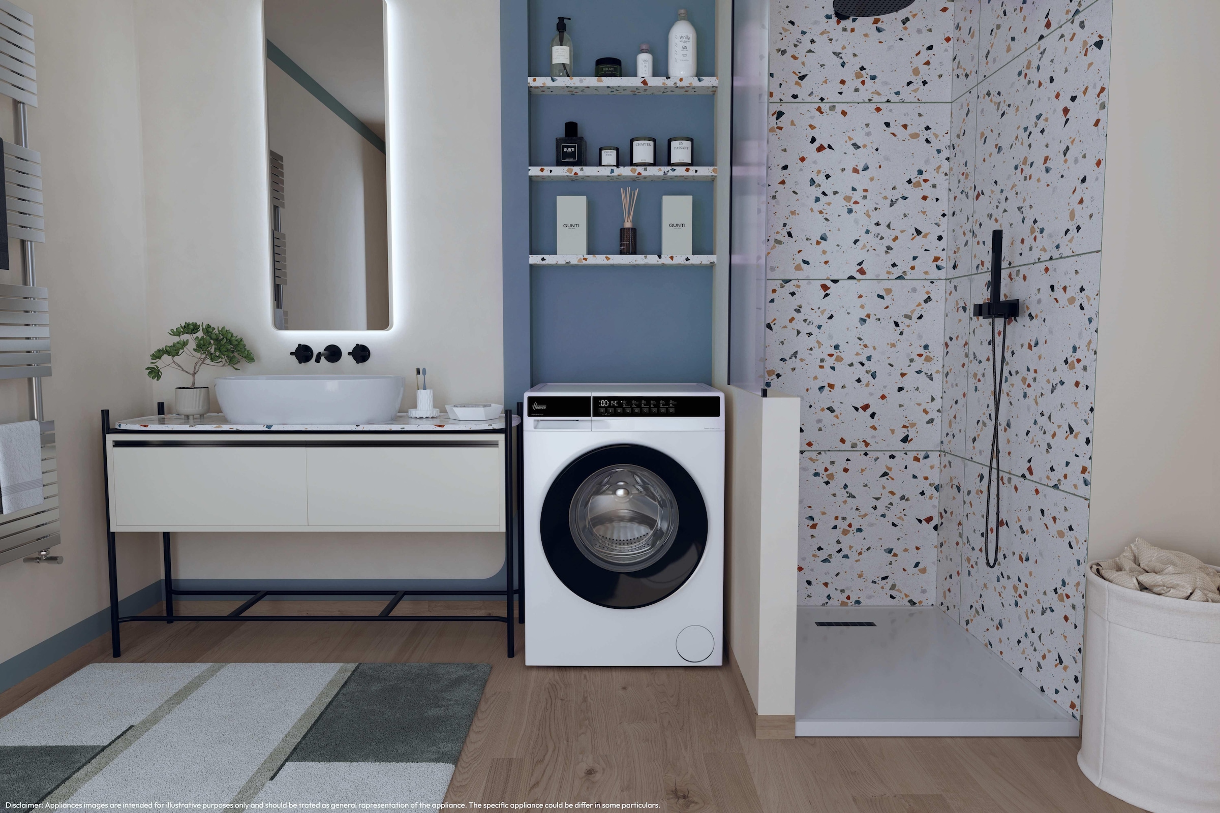 Hoover Waschmaschine »HEYQ27SB7-84« 7 kg 1200 U/min Vielseitige Kurzprogramme