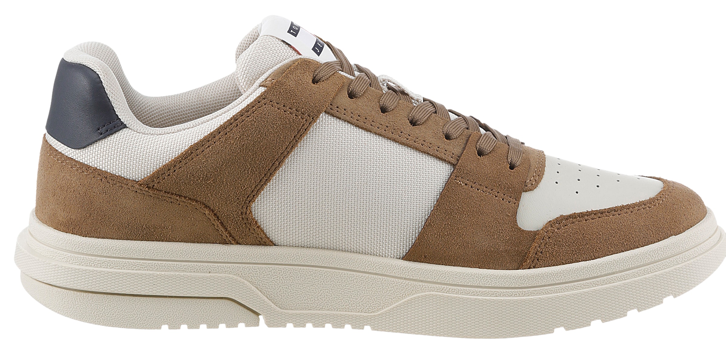 Tommy Jeans Sneaker »THE BROOKLYN MIX MAT.«, Freizeitschuh, Halbschuh, Schnürschuh mit seitlichem Logo