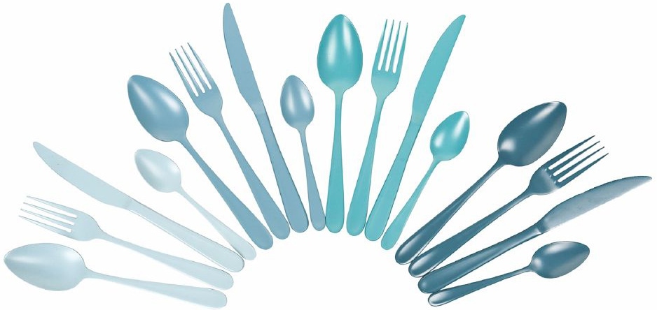 Villa d'Este Besteck-Set »Ocean«, (Set, 16 tlg.), Essbesteck-Set, mattiert