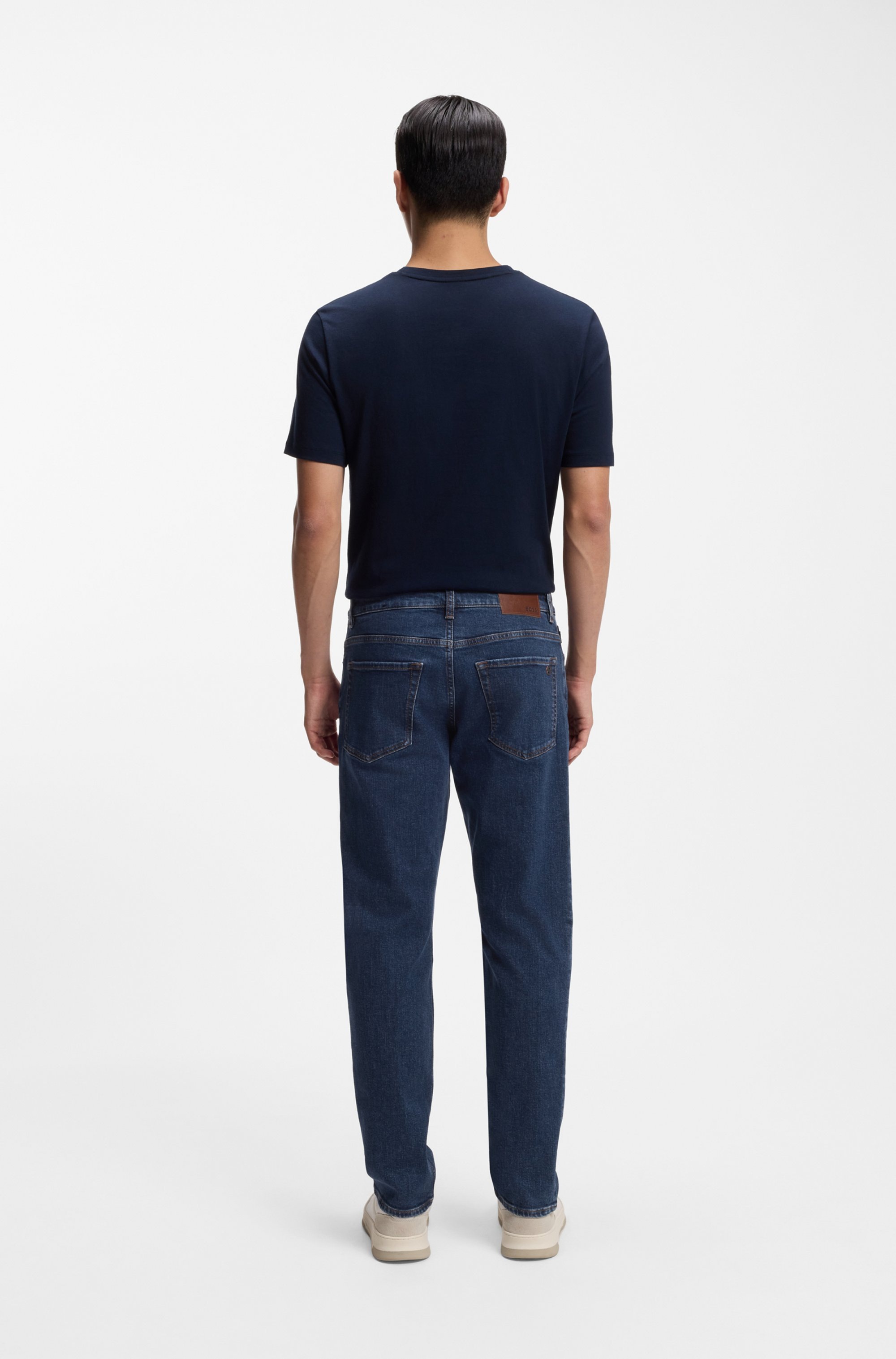 BOSS ORANGE Regular-fit-Jeans »RE.MAINE BO« mit BOSS-Lederbadge, Regular Fit, stone washed