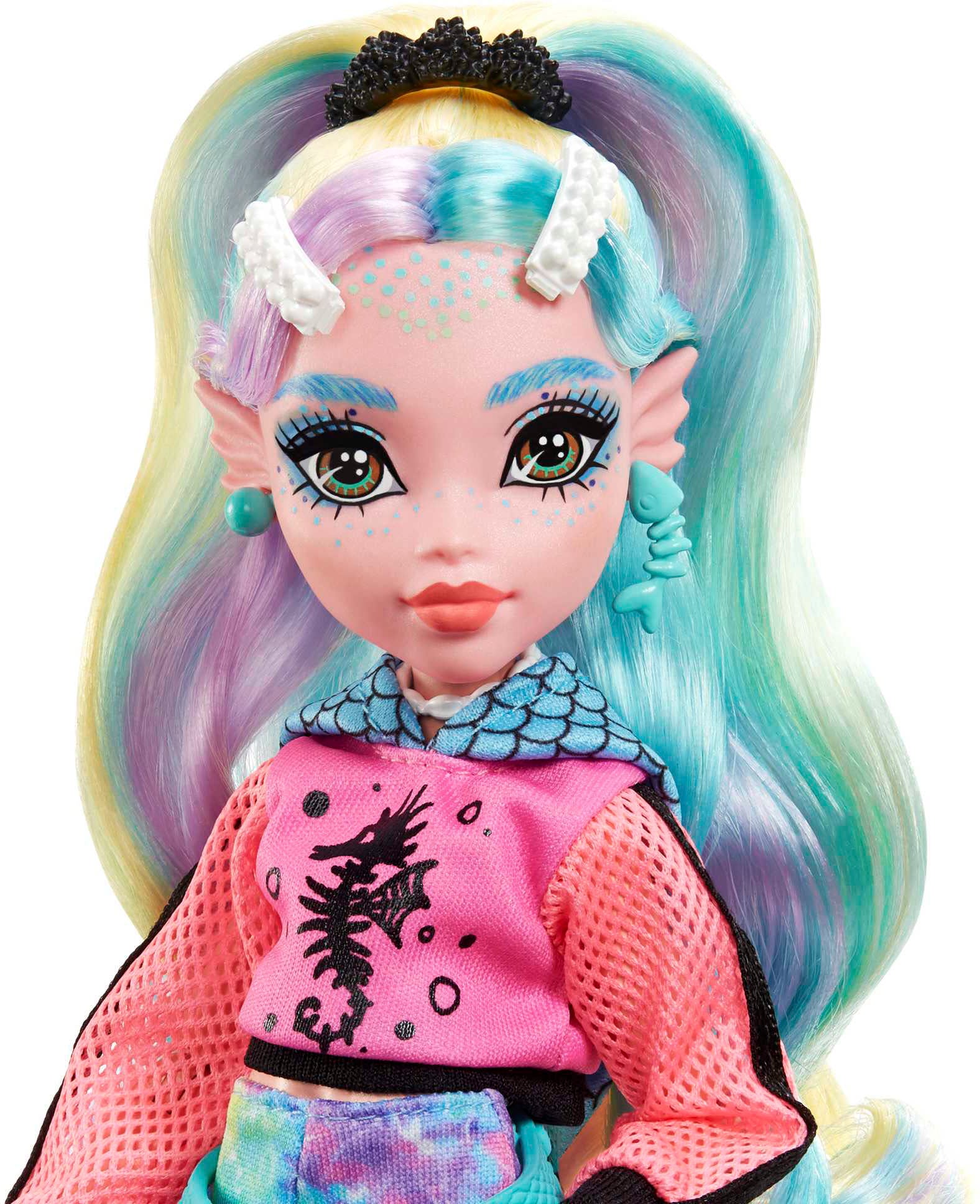 Mattel® Anziehpuppe »Monster High, Lagoona Blue mit Piranha«