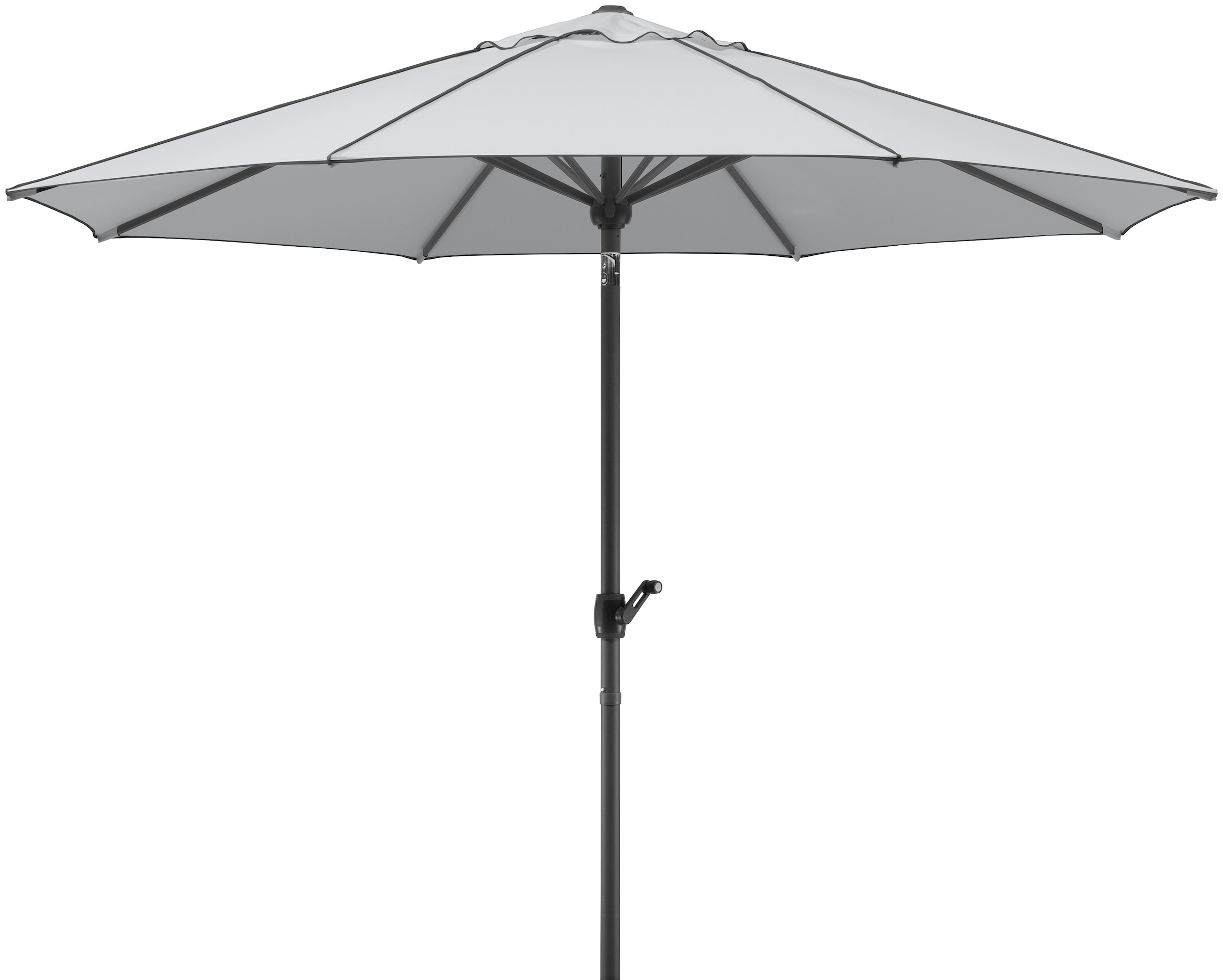 Schneider Schirme Marktschirm »Adria« Durchmesser 300 cm, silbergrau, rund, ohne Schirmständer