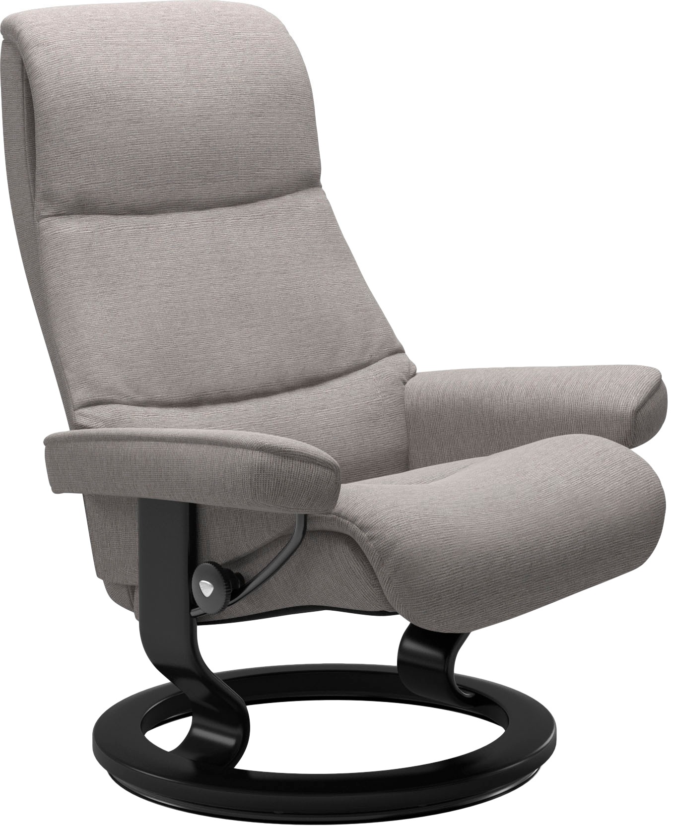 Stressless® Relaxsessel »View«, (Set, Relaxsessel mit Hocker), mit Classic Base, Größe S,Gestell Schwarz
