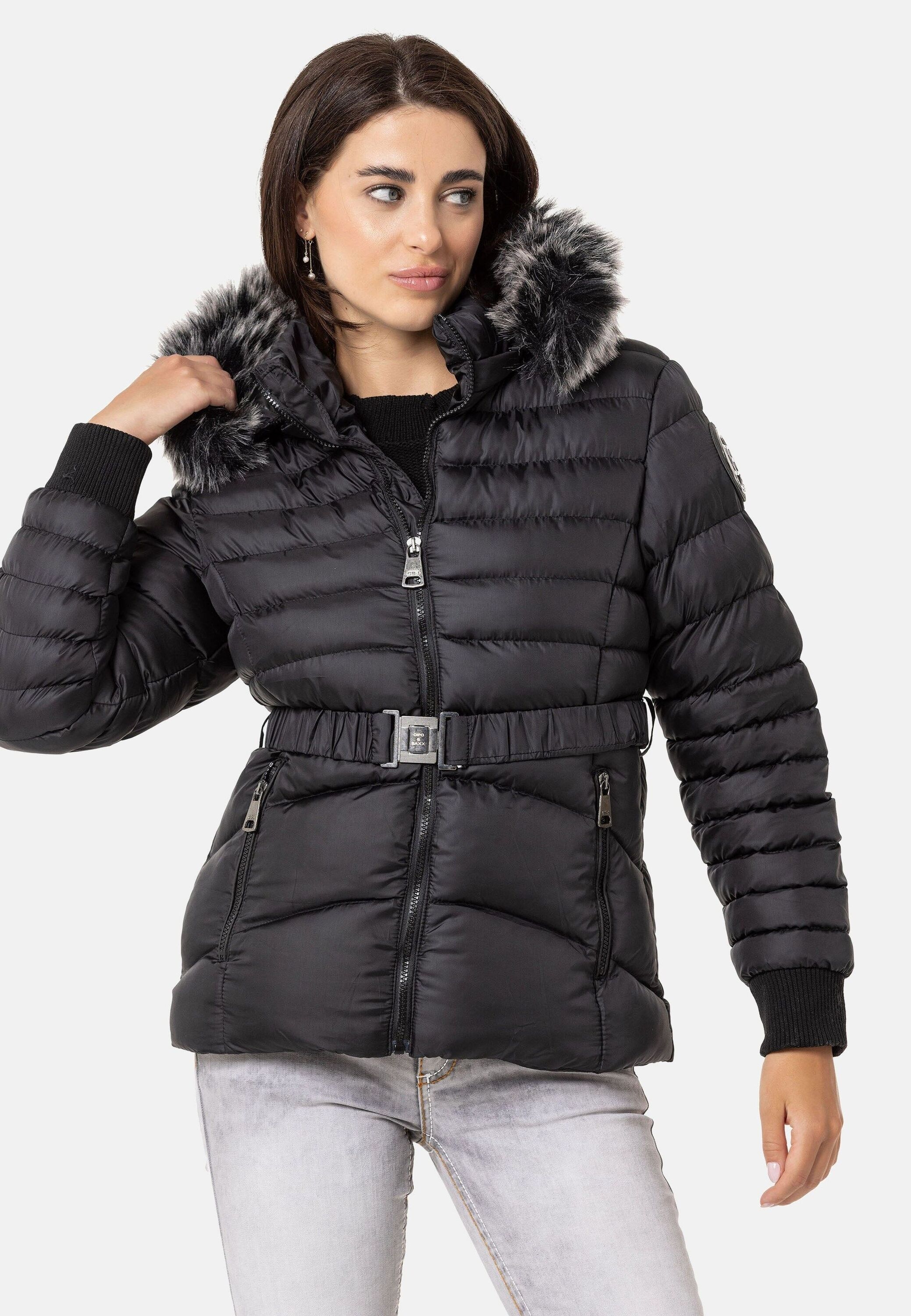 Cipo & Baxx Winterjacke »Cipo & Baxx Jacken« mit Kapuze mit Kapuze, WM132