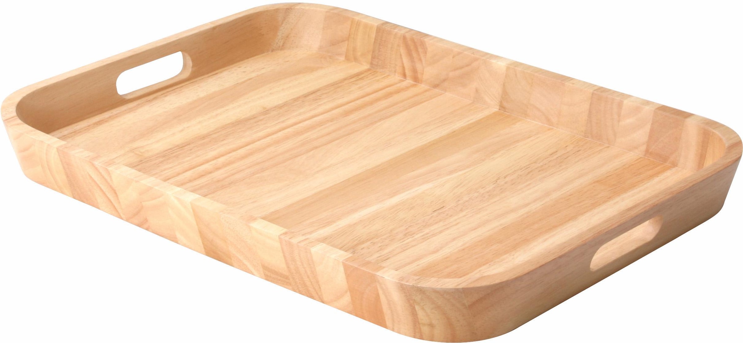 Continenta Tablett Handarbeit, aus einem Holzblock gearbeitet
