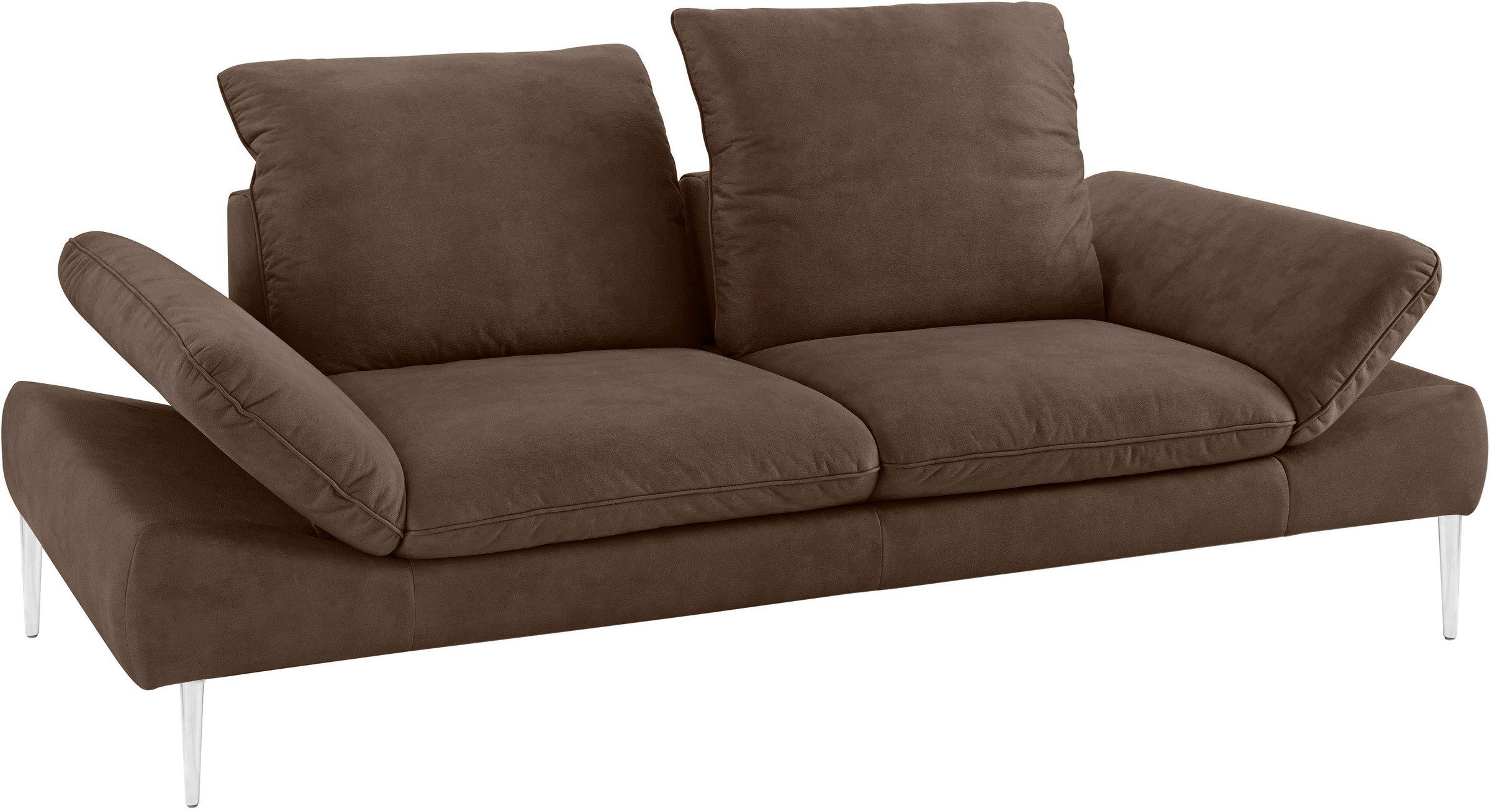 W.SCHILLIG 2,5-Sitzer »enjoy&MORE«, mit Sitztiefenverstellung, Füße silber matt, Breite 232 cm