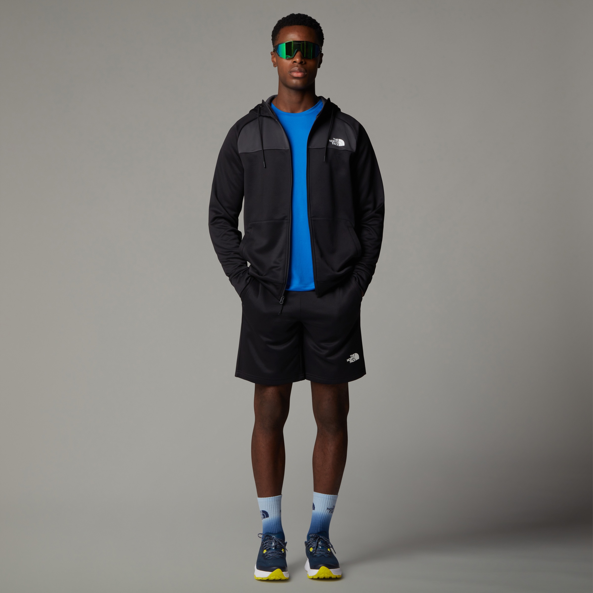The North Face Fleecejacke »Reaxion Fleece Kapuzenpulli mit durchgehendem RV für Herren«, (1 St.), Übergangsjacke