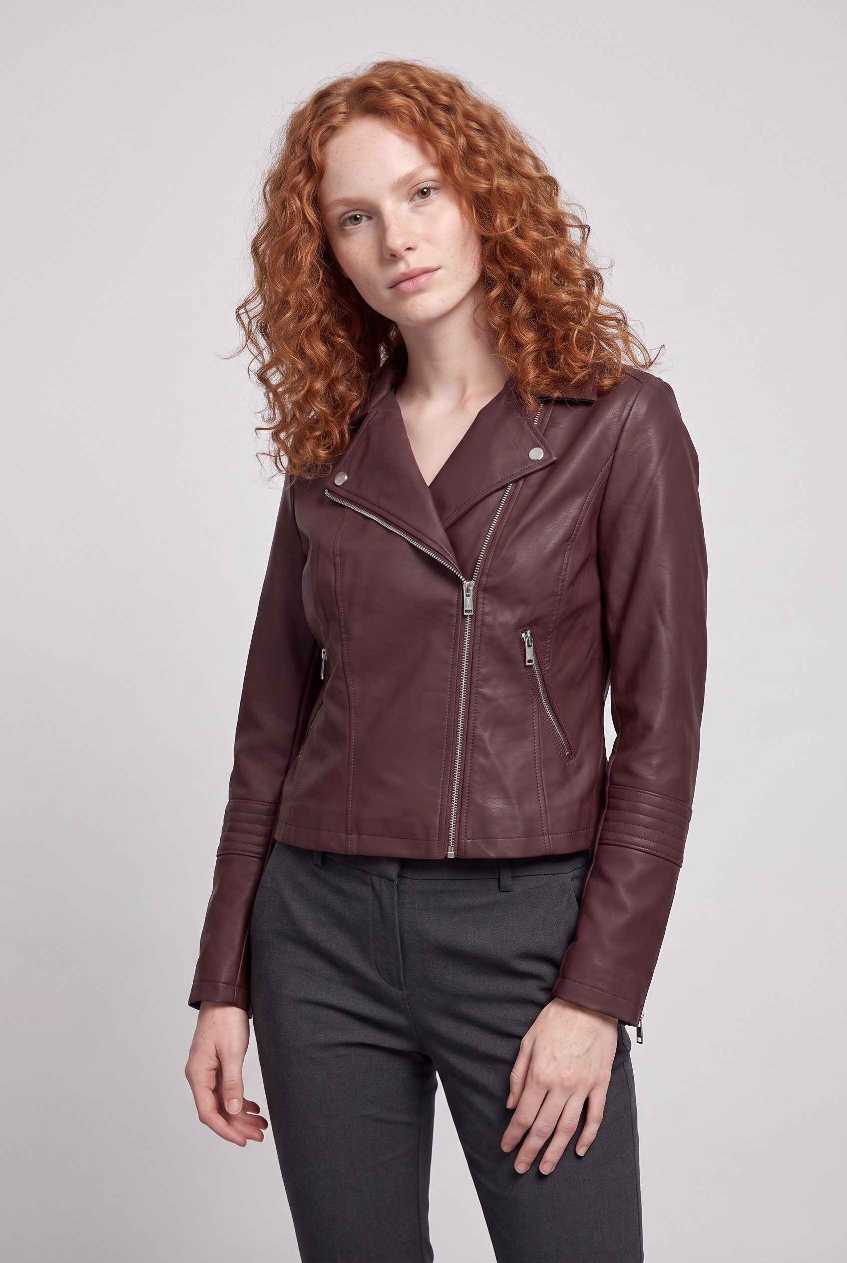ONLY CARMAKOMA Lederimitatjacke »CAREMMY FAUX LEATHER BIKER NOOS« Lederimitat